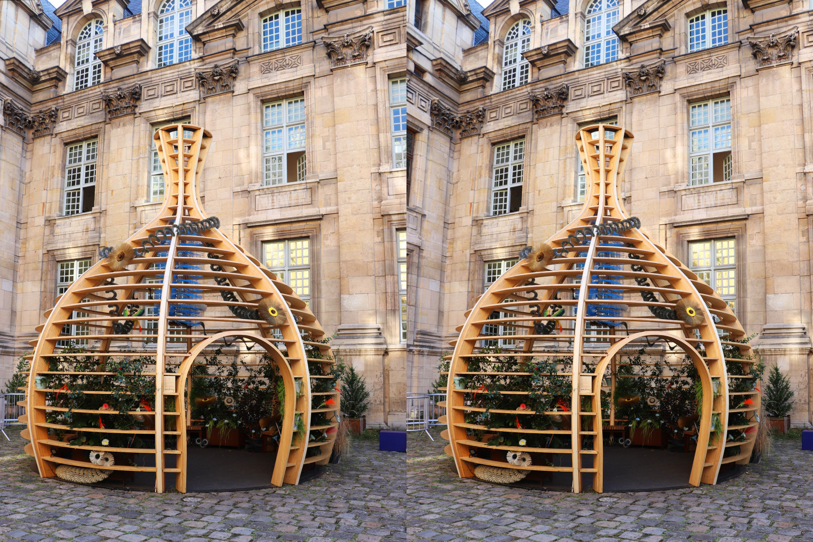 Installation végétale à la Bibliothèque Historique de la Ville de Paris