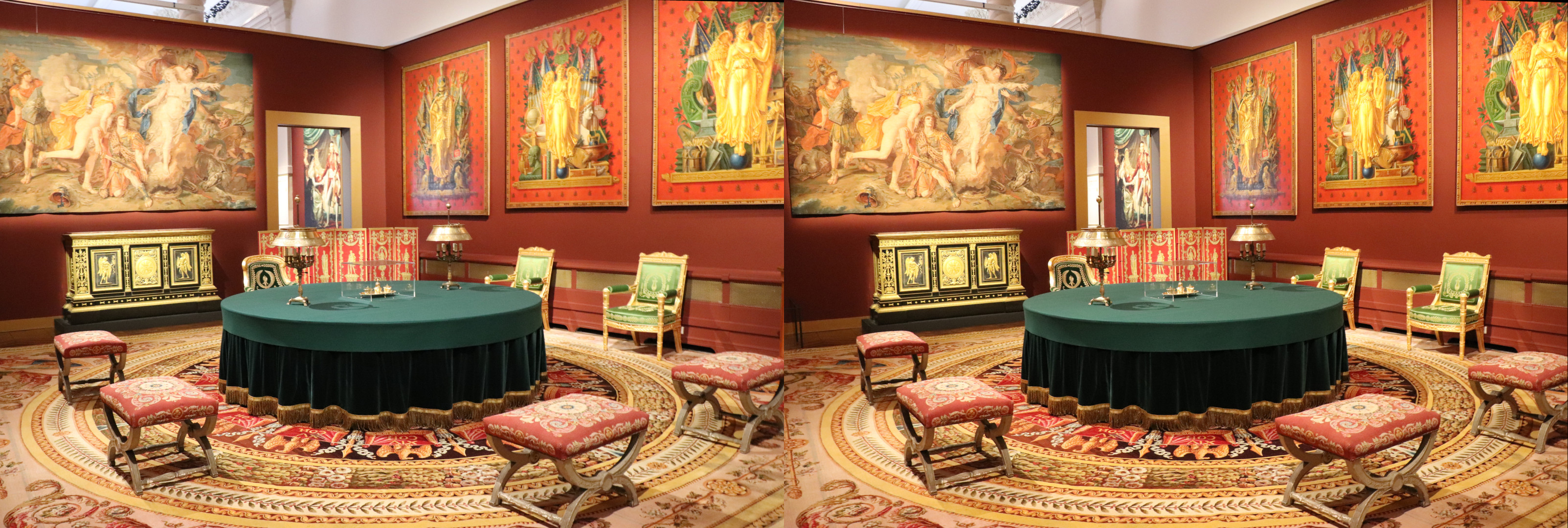 Pièce d'un palais disparu de Napoléon, reconstituée