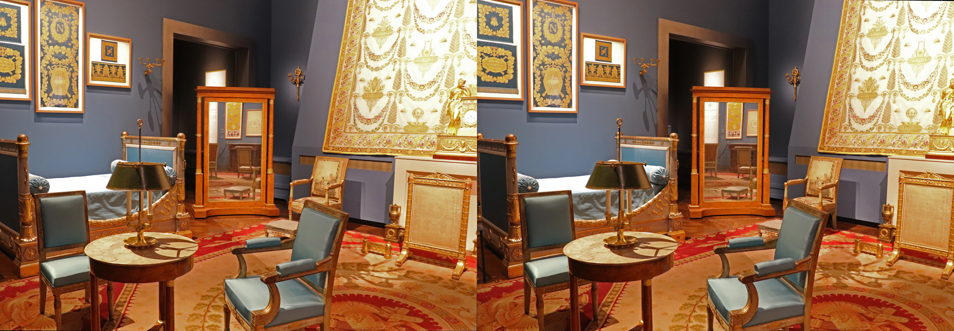 Pièce d'un palais disparu de Napoléon, reconstituée