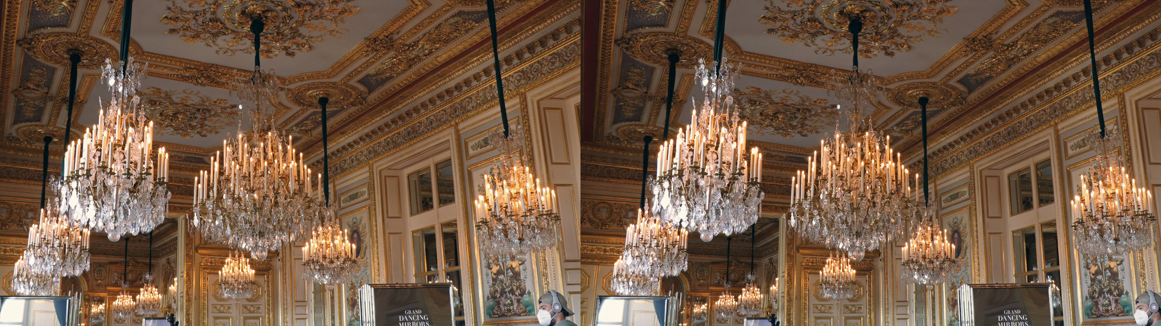 Hôtel de la Marine, les lustres du grand salon