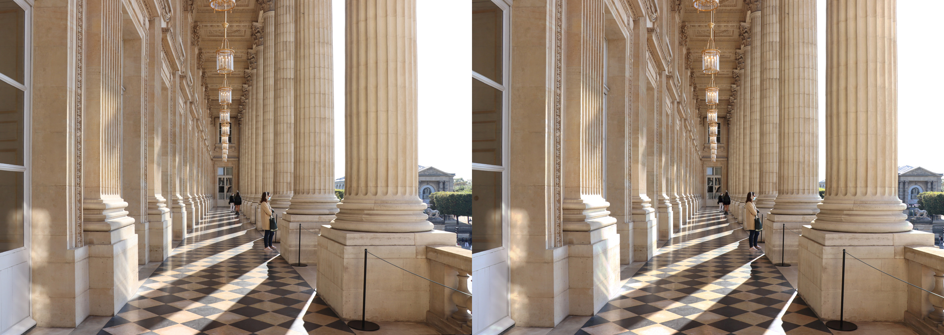 Hôtel de la Marine, la loggia vers la place de la Concorde et les Tuileries