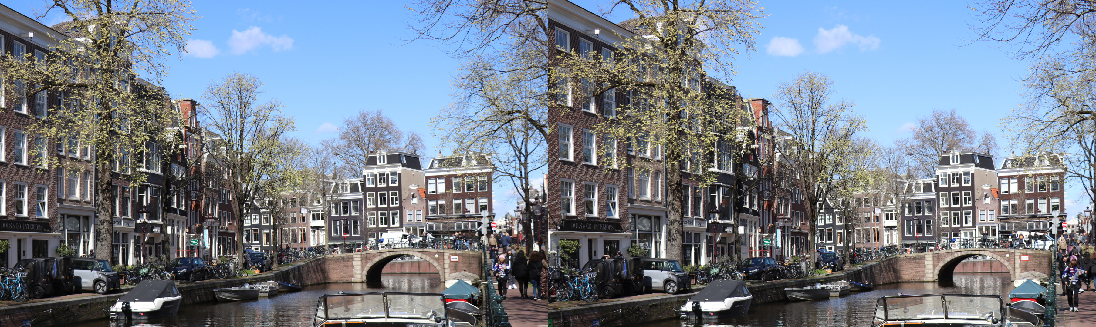 Canal Spiegelgracht avec son pont