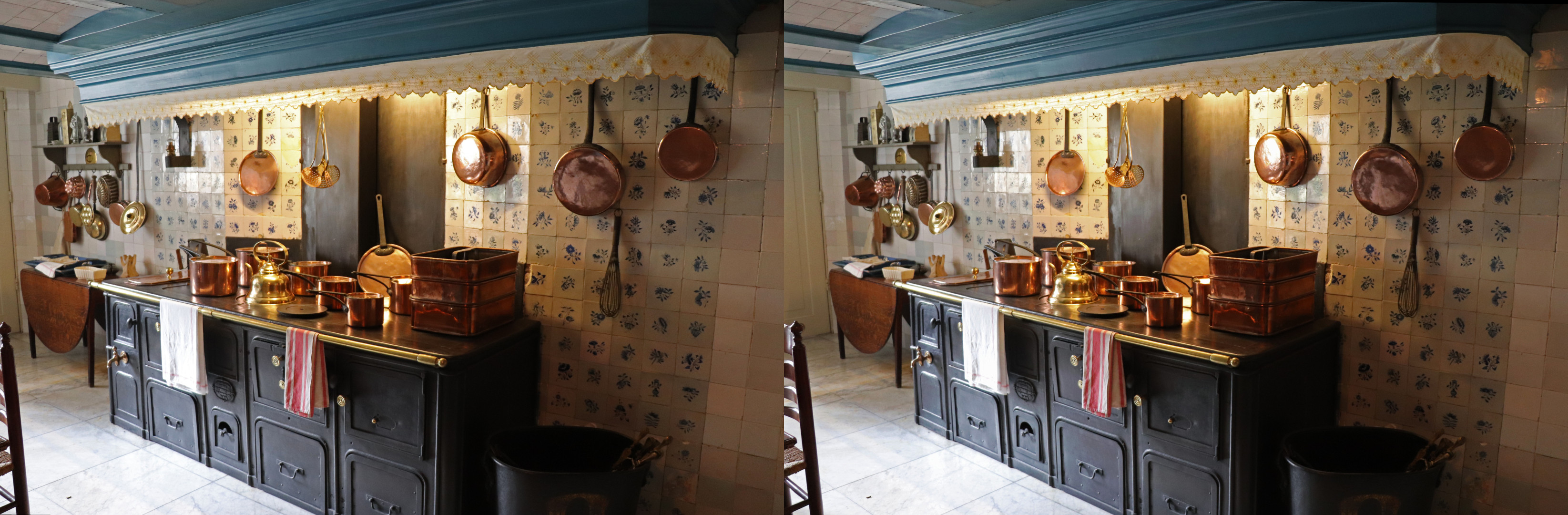 Cuisine, fourneau et batterie