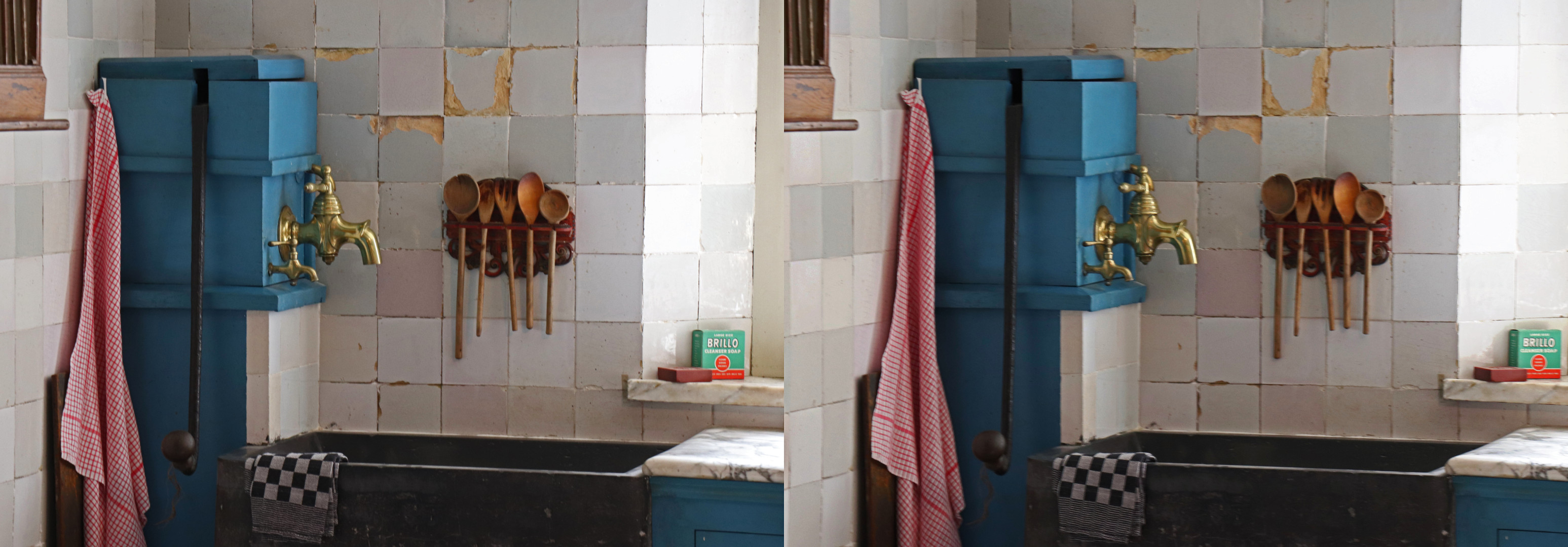 Cuisine, pompe à bras pour l'eau