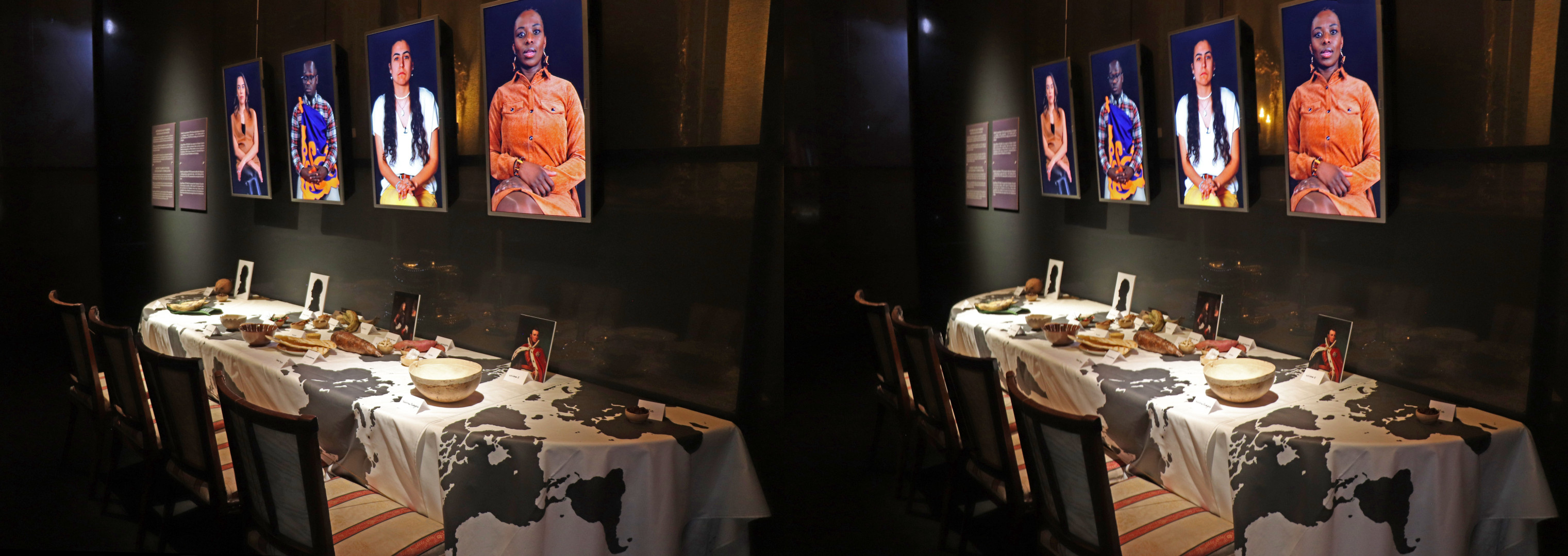 La table des maîtres et quatre portraits