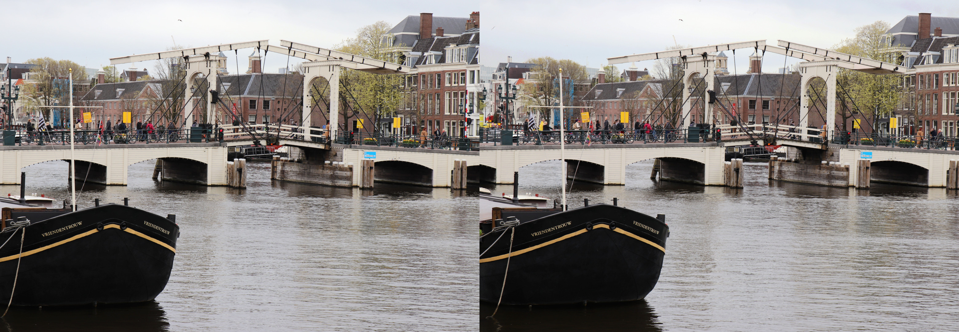 'Magere Brug' Pour rejoindre l'Amstel