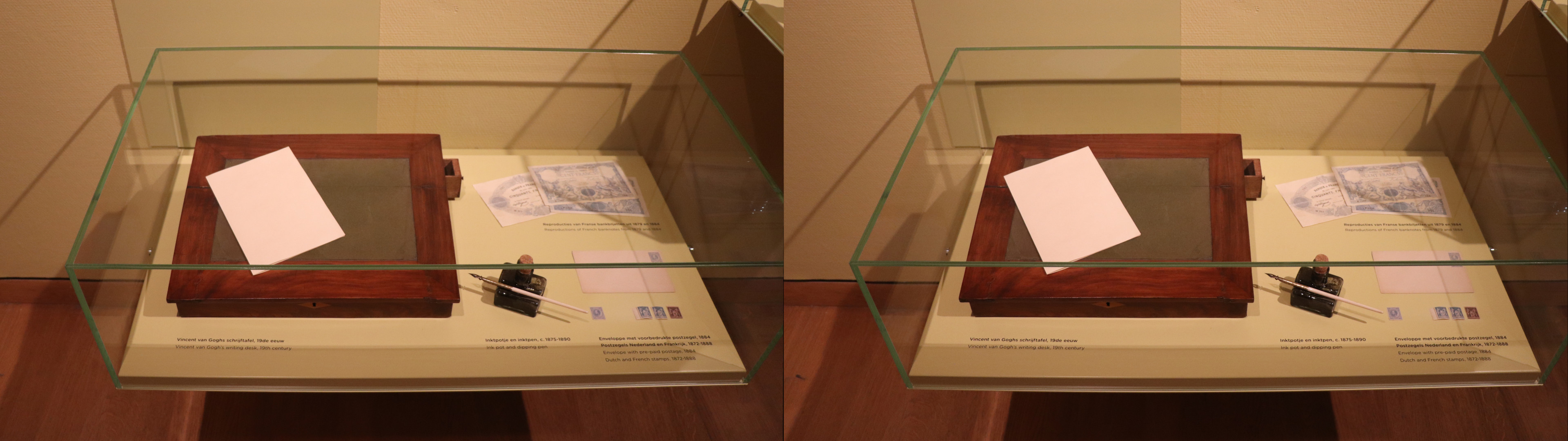 3° jour musée Van gogh (2D) : son nécessaire à écrire en 3D