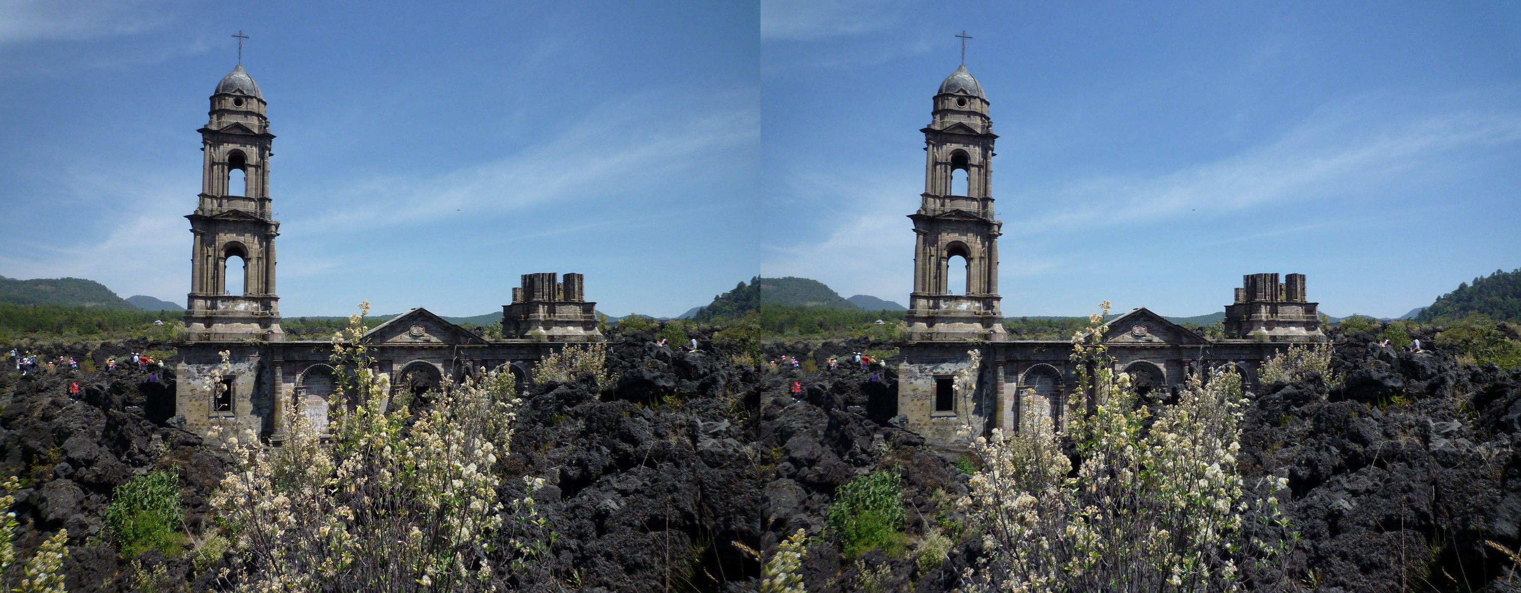 Mexique - Michoacán - Volcan Parícutin.