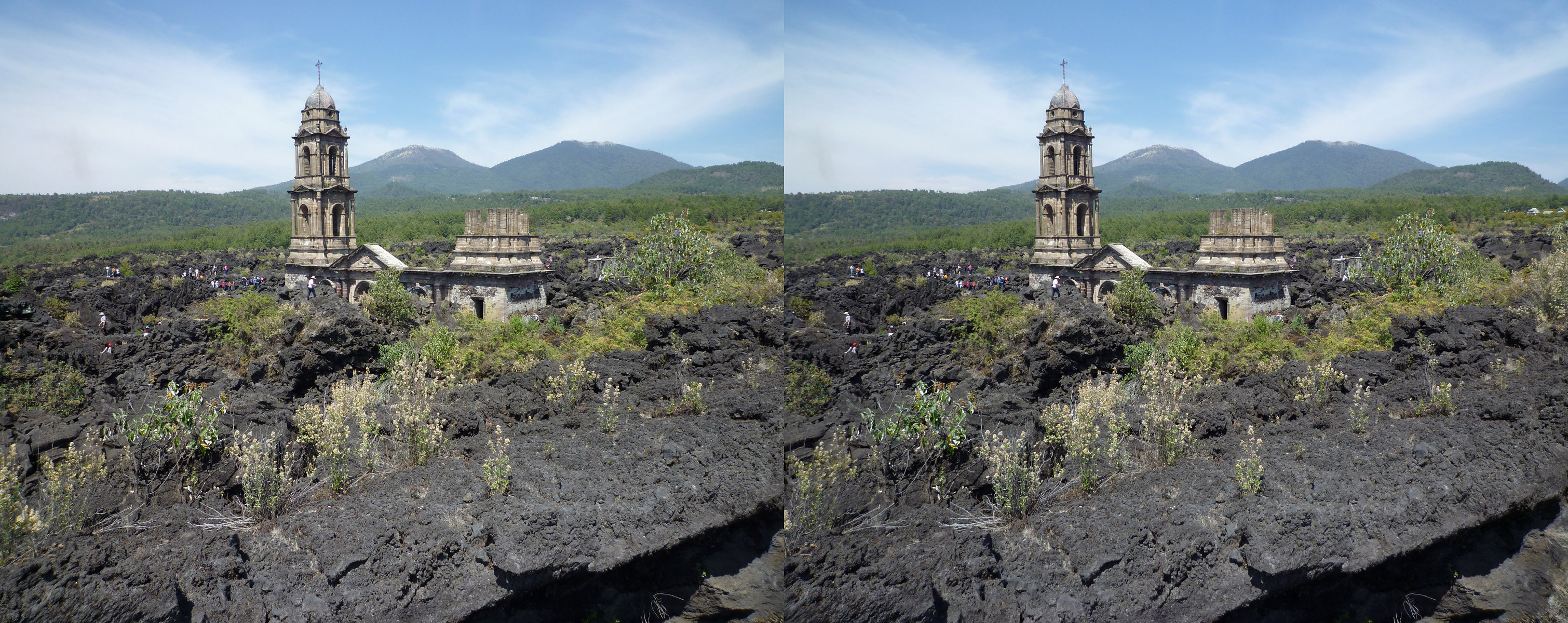 Mexique - Michoacán - Volcan Parícutin.