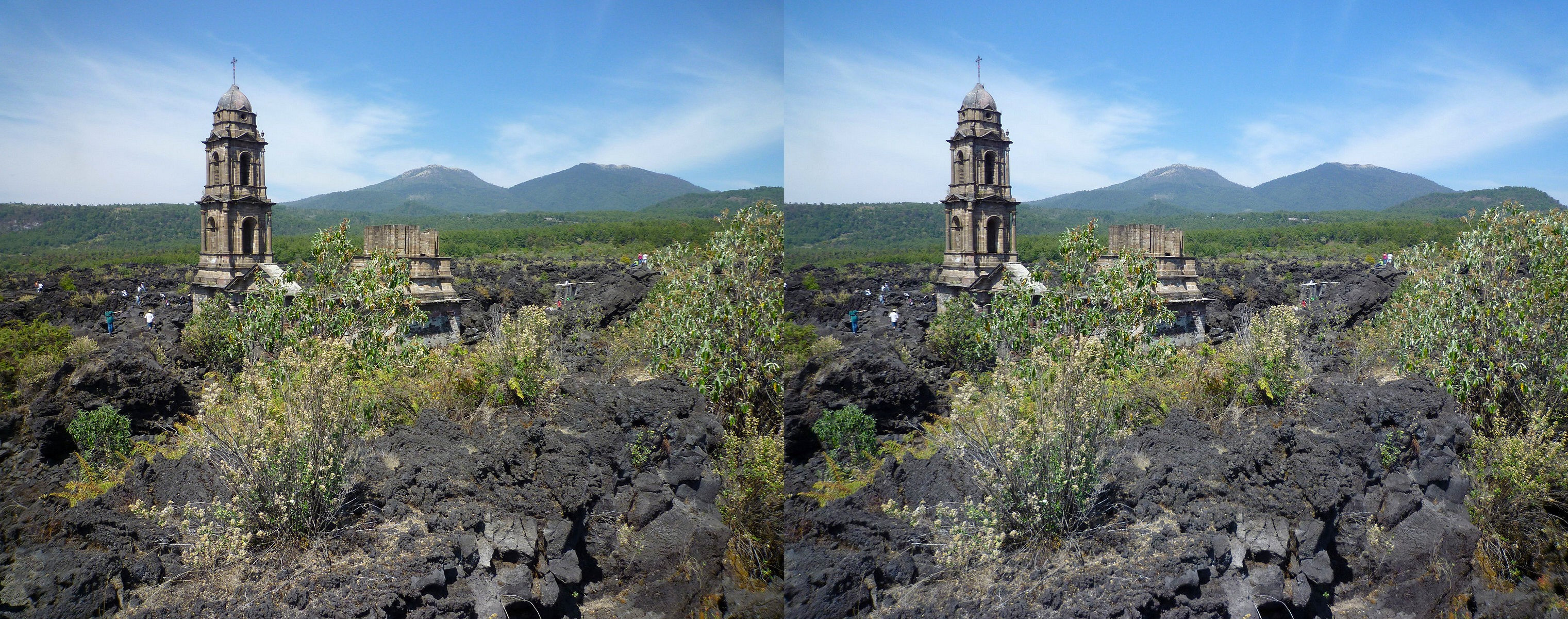 Mexique - Michoacán - Volcan Parícutin.