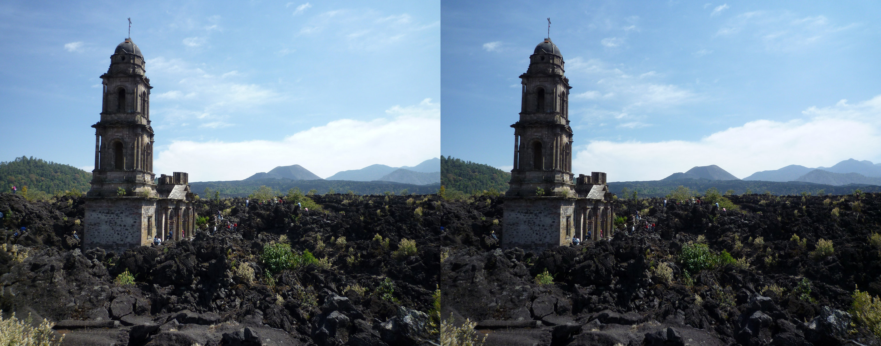Mexique - Michoacán - Volcan Parícutin.
