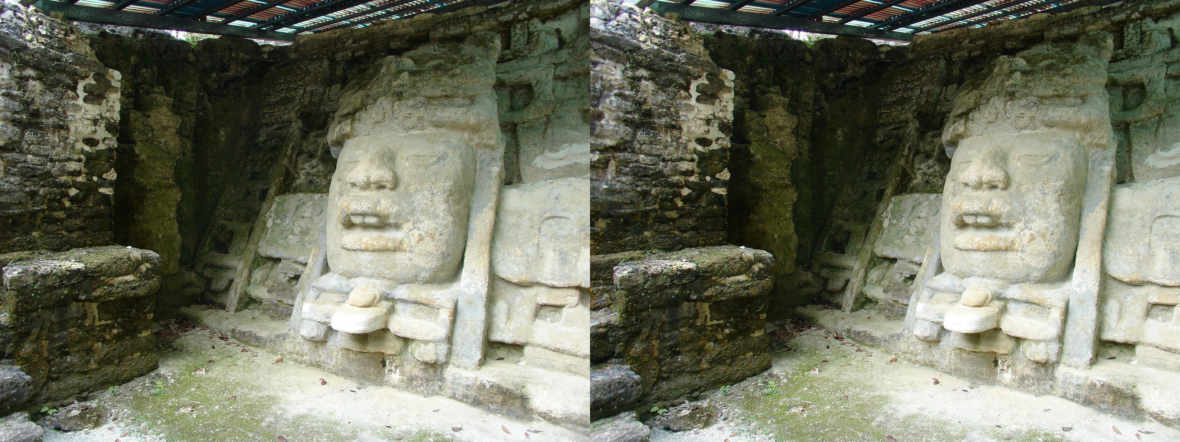 Site archéologique de Lamanai, le tempe du Jaguar