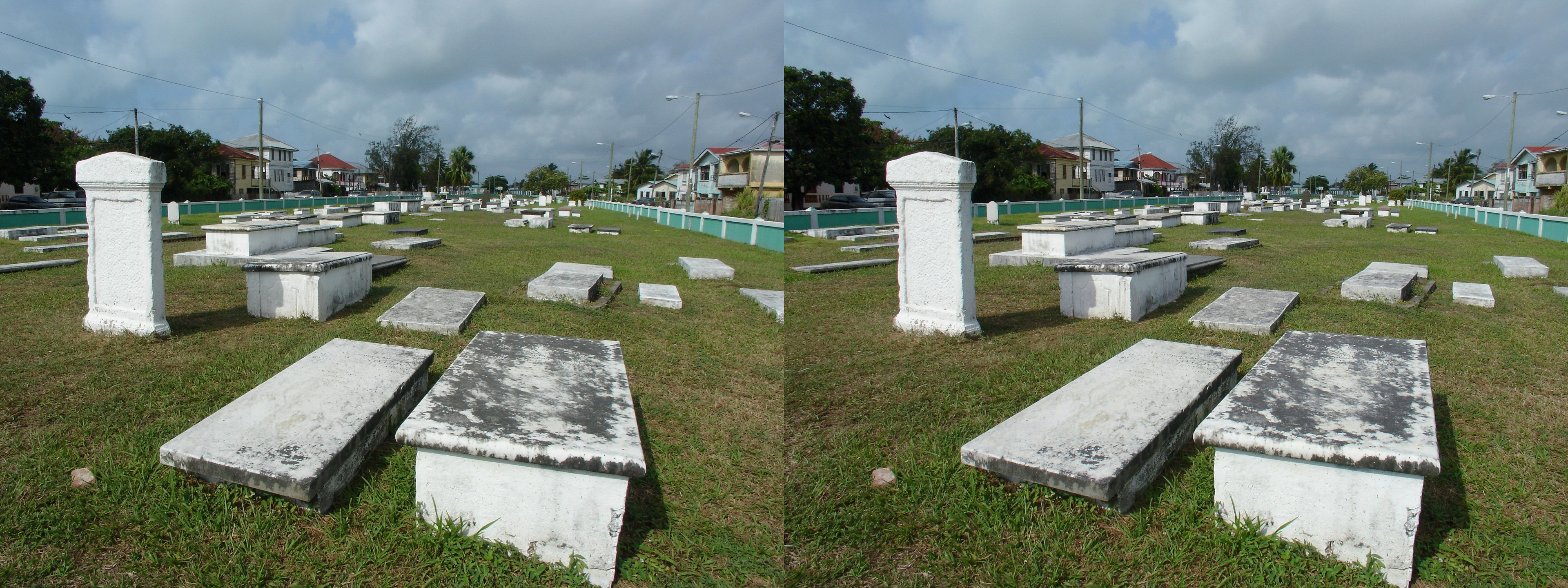 Dans le cimetière