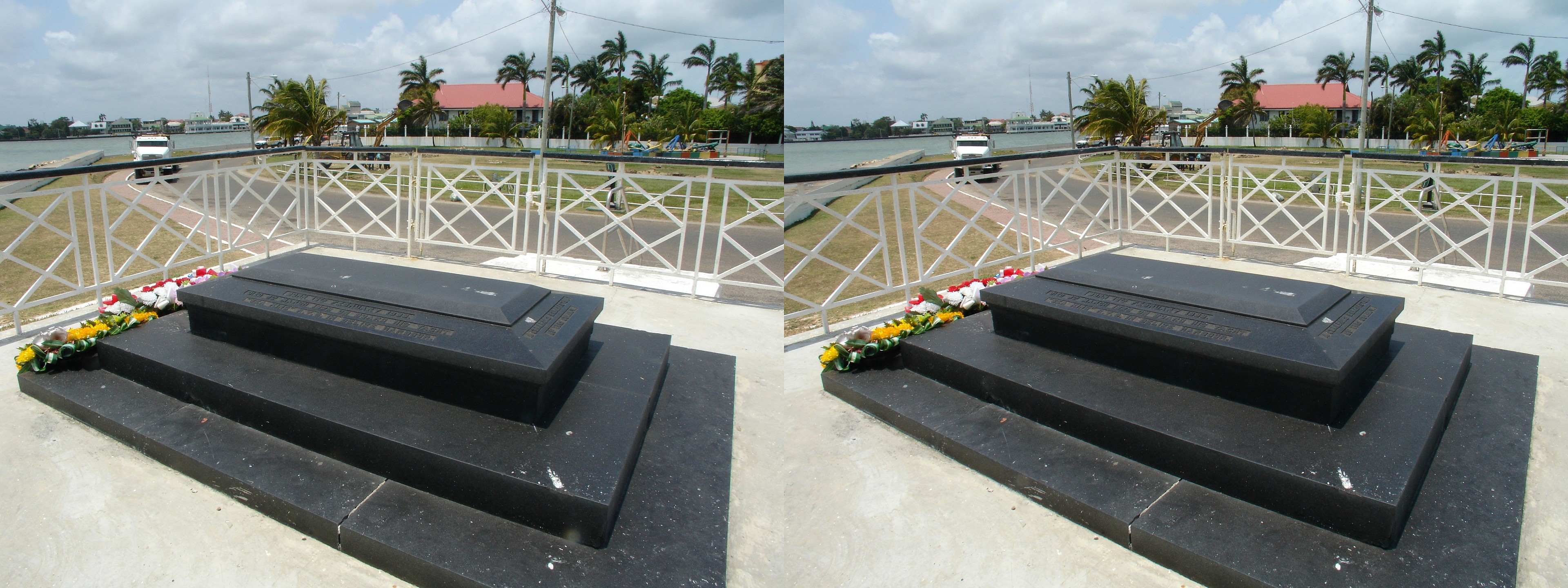 La tombe du Baron Bliss, bienfaiteur du Belize