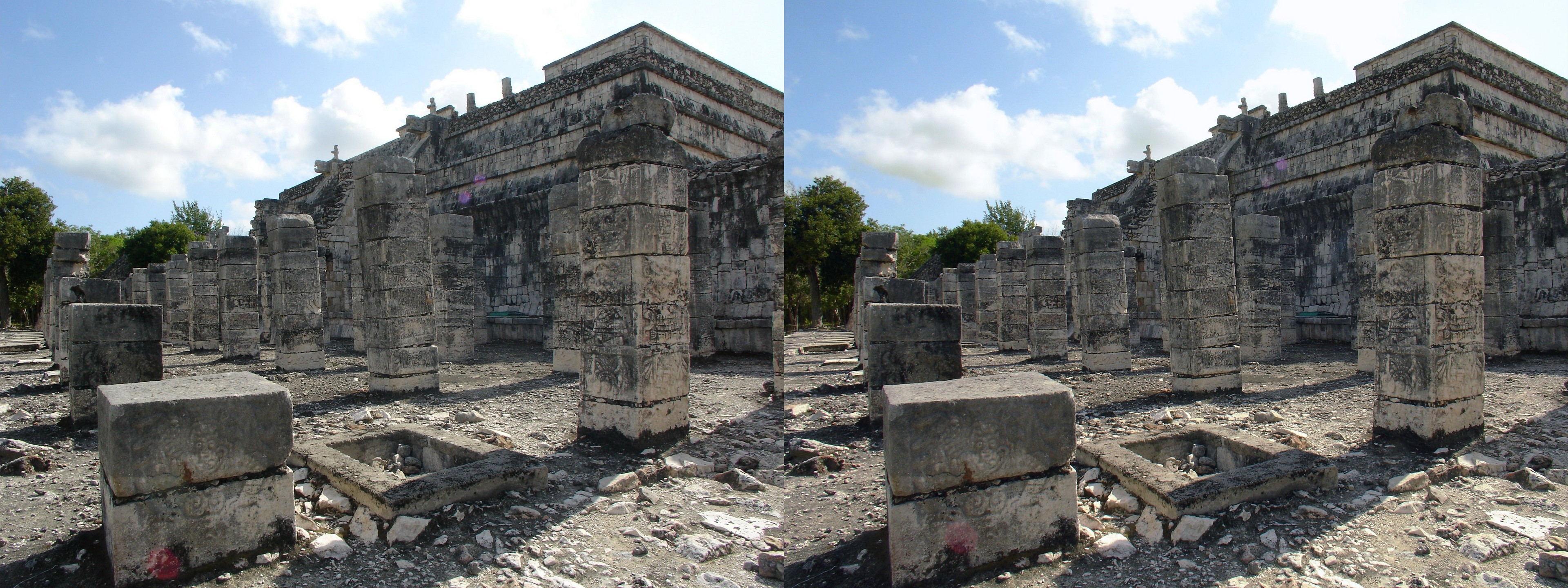 Alignée de colonnes