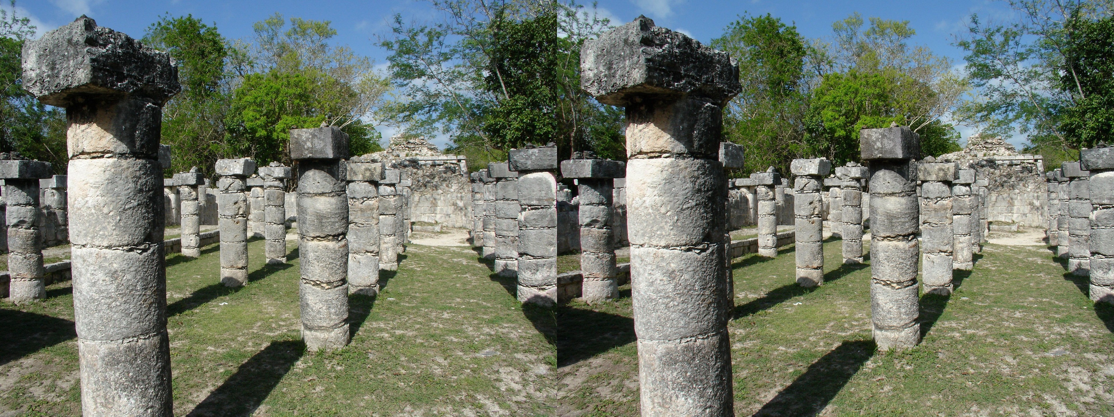 Alignées de colonnes