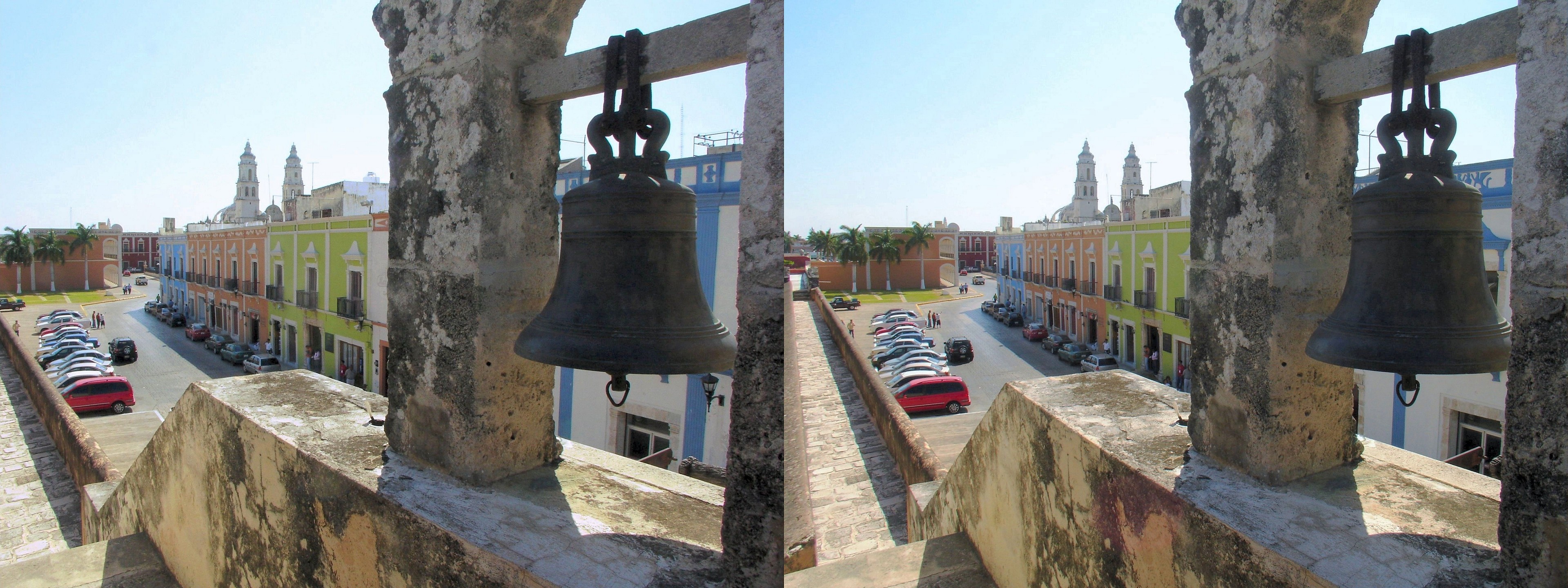 La vieille ville de Campeche a conservé une partie de ses remparts de l'époque coloniale.