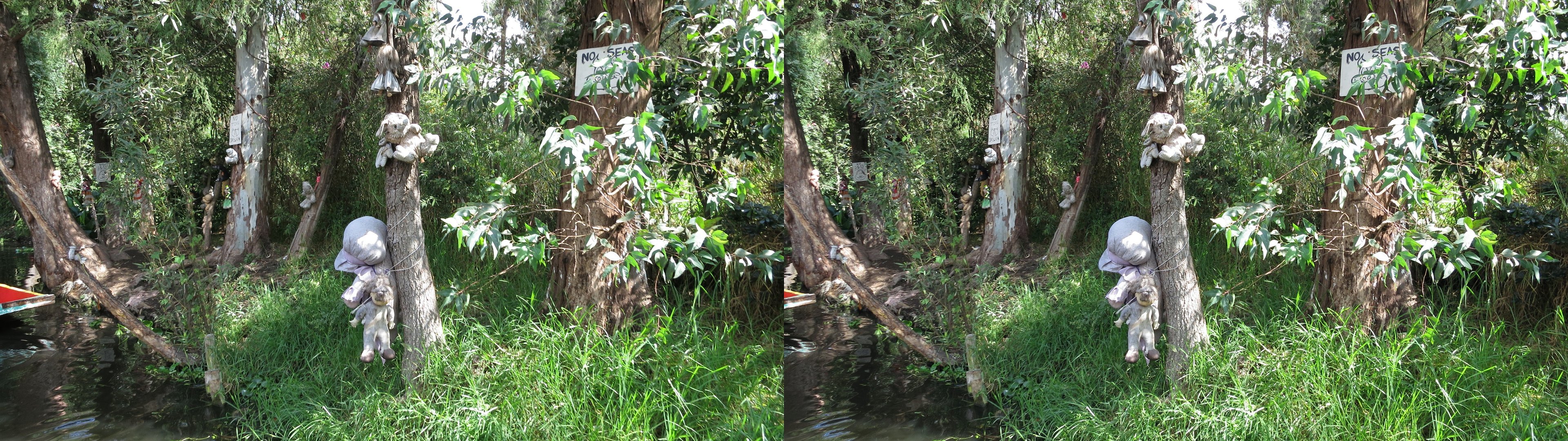 Xochimilco, réplique de l'île des poupées