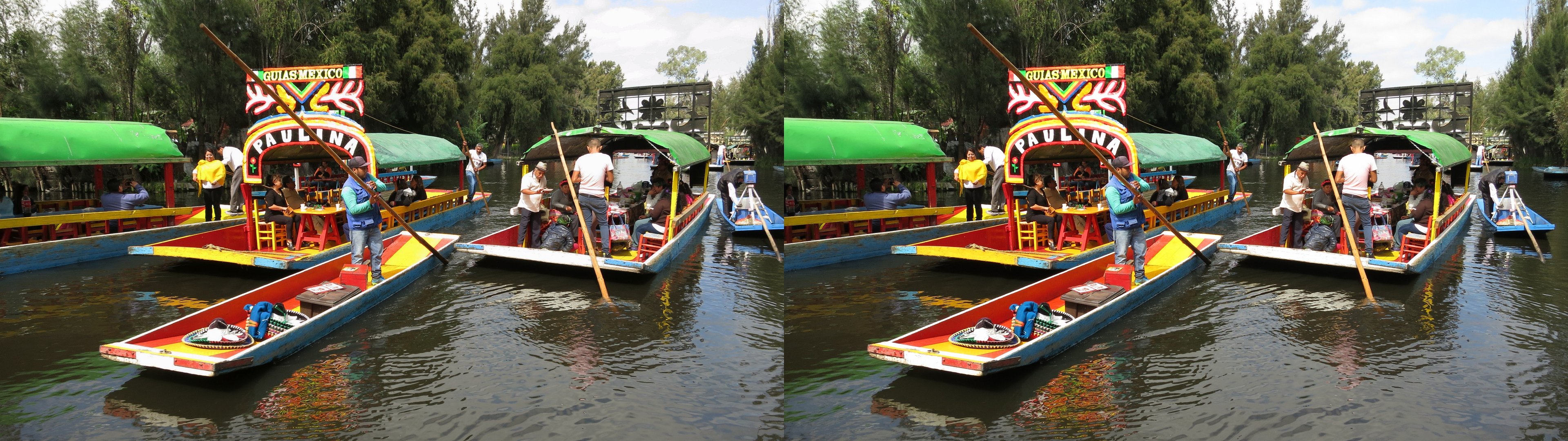 Xochimilco, embouteillage de trajineras