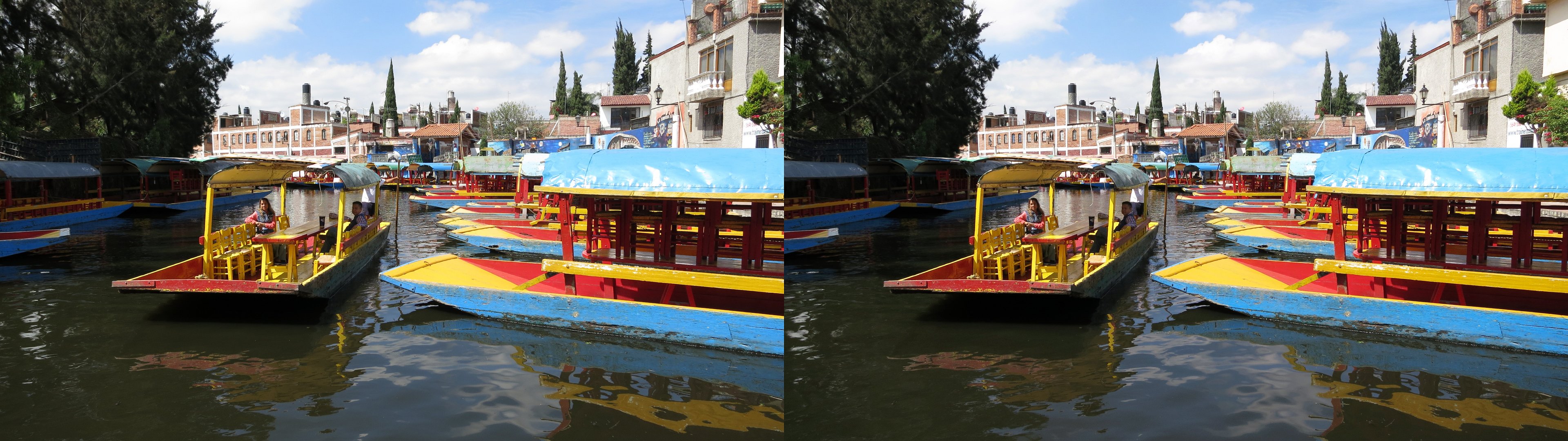 Xochimilco, retour à l'embarcadère de Belem
