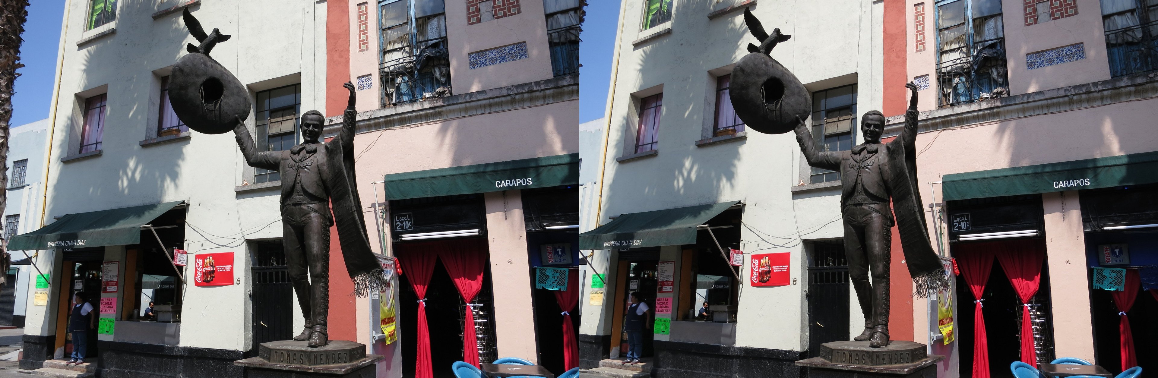 Plaza Garibaldi, statue de Tomás Méndez, auteur de Cucurrucucú