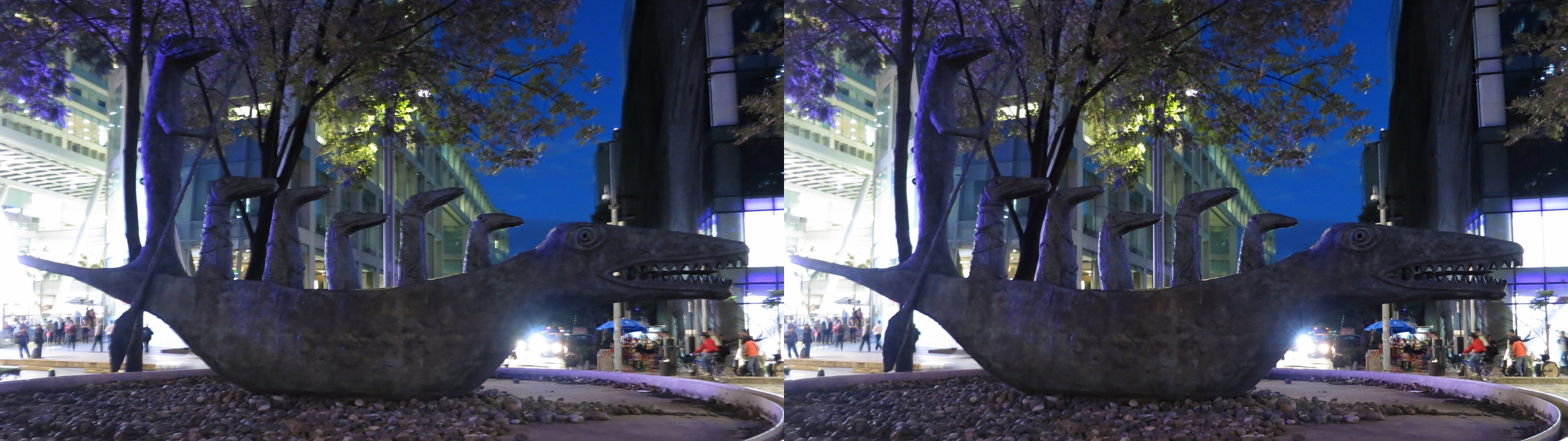 Paseo de La Reforma, le crocodile de Leonora Carrington