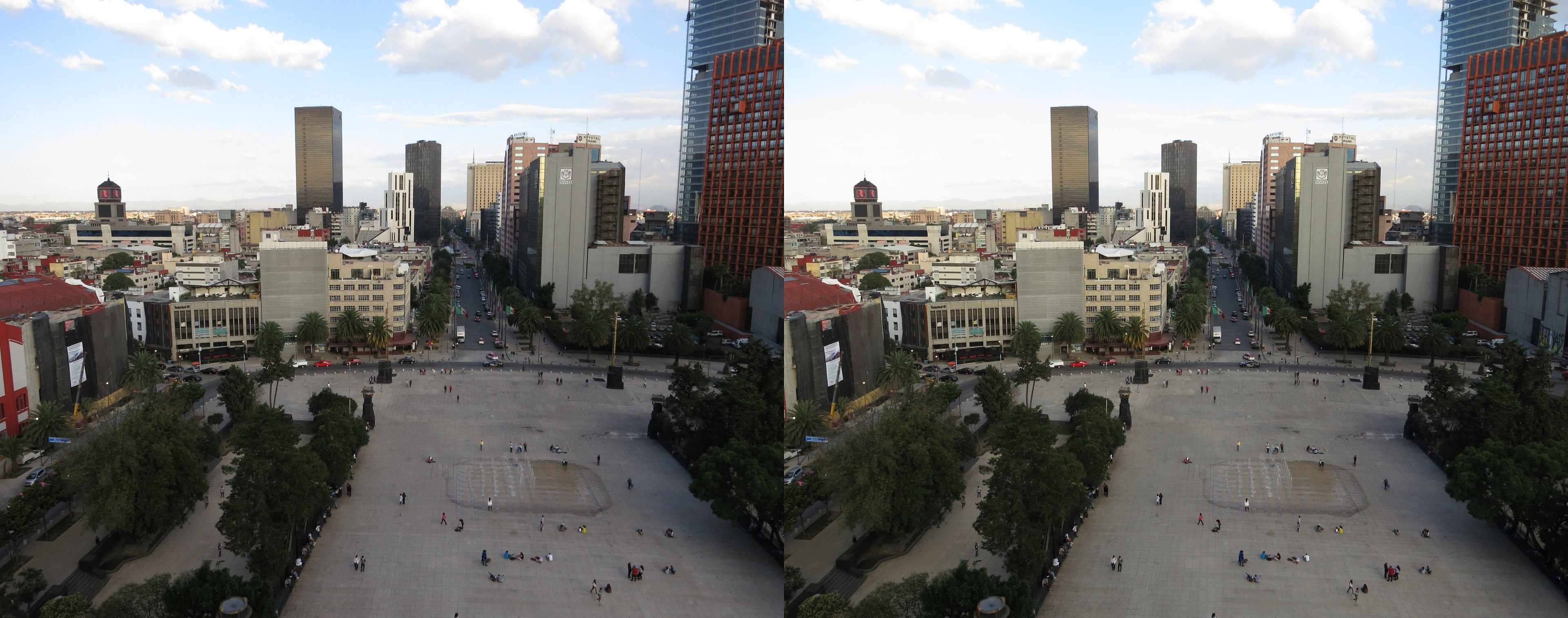 Vue depuis le Monument à la Révolution Mexicaine