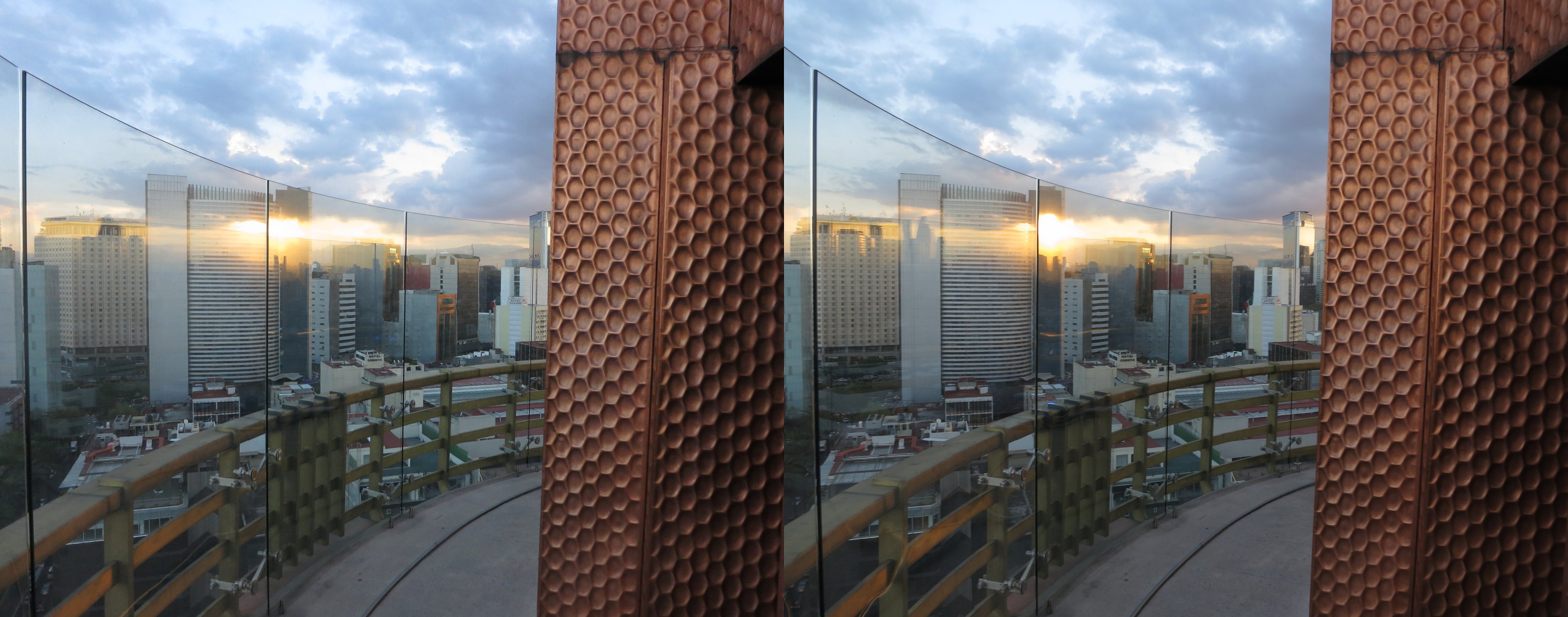 Vue depuis le Monument à la Révolution Mexicaine