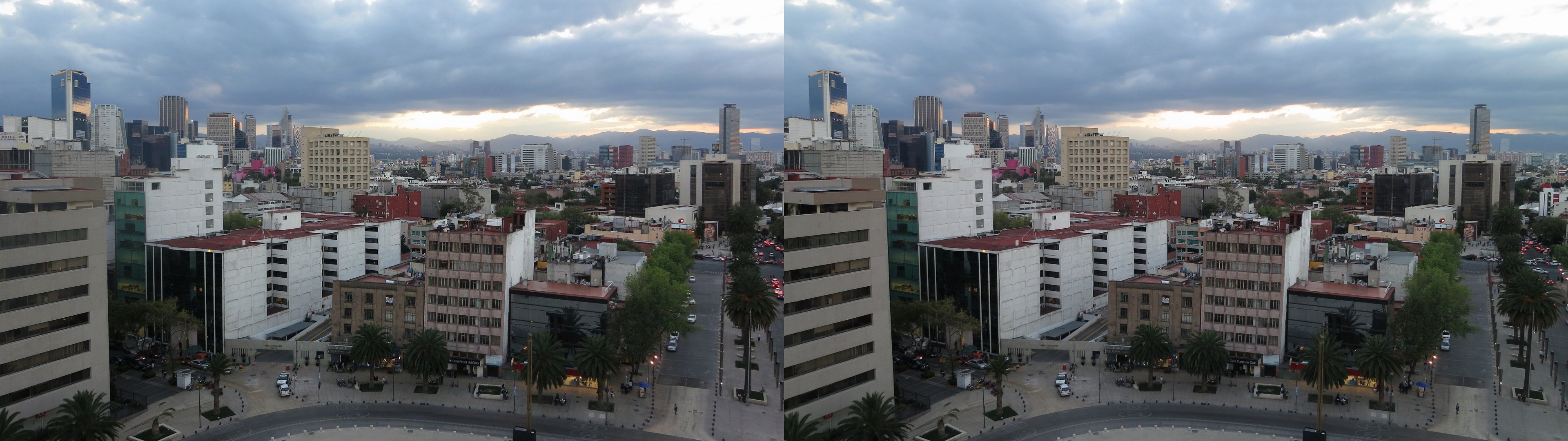Vue depuis le Monument à la Révolution Mexicaine