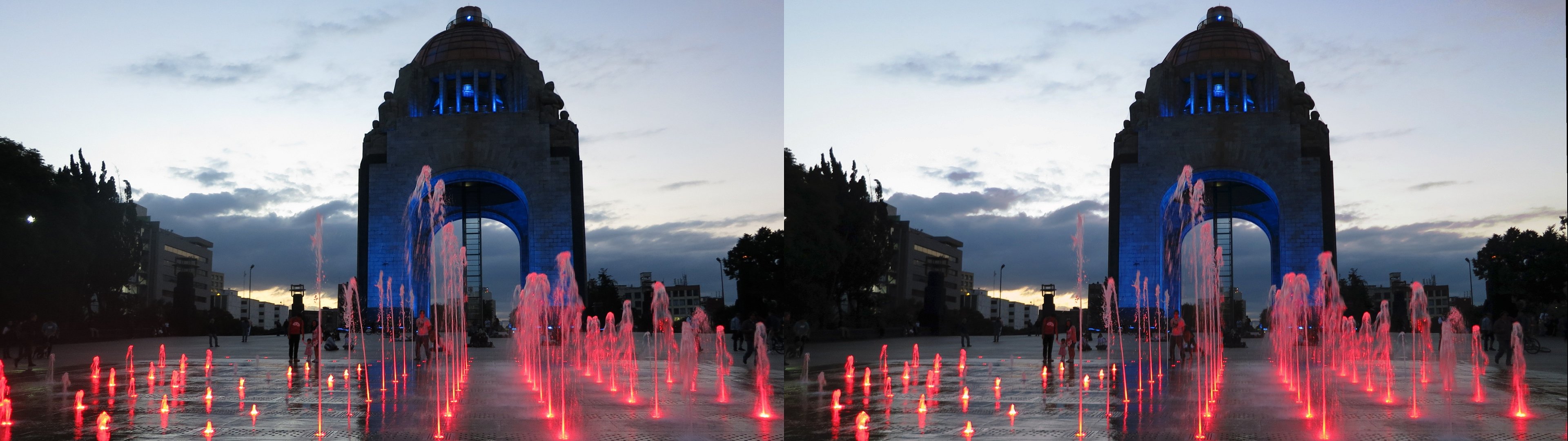 Monument à la Révolution Mexicaine depuis la place de la République