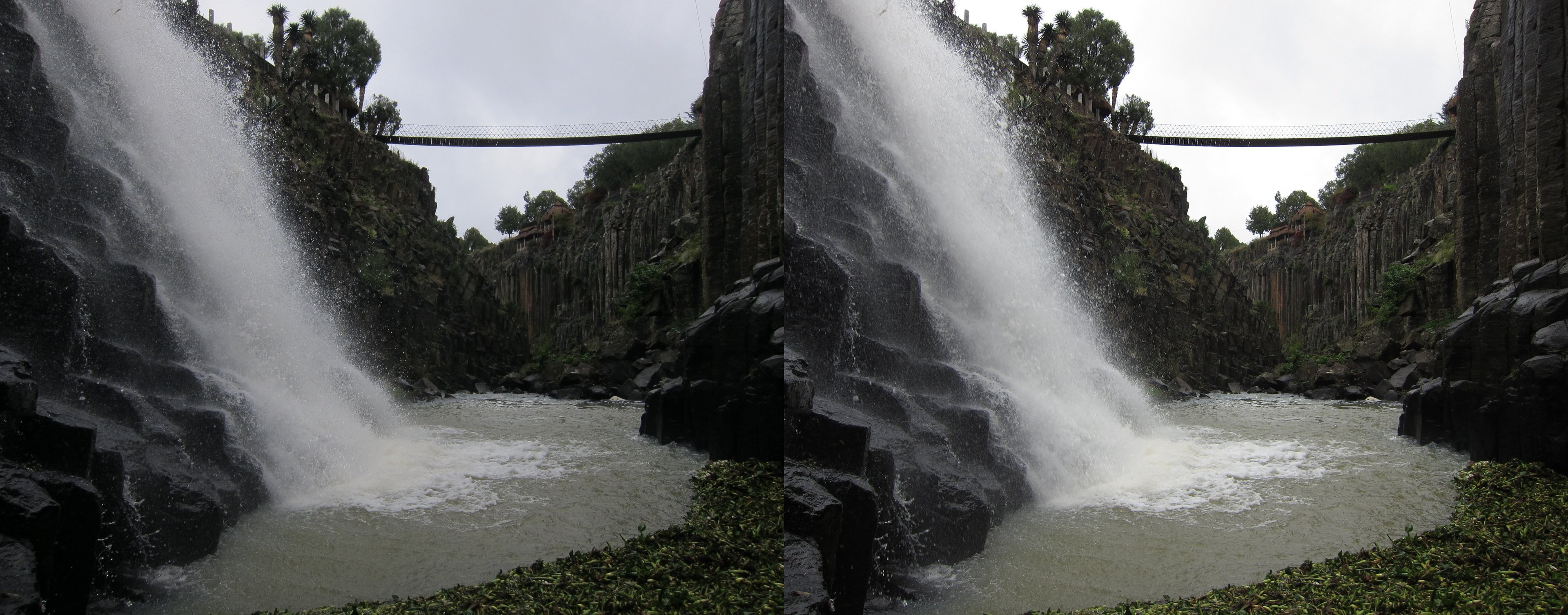 Prismes basaltiques de Santa María Regla, cascade