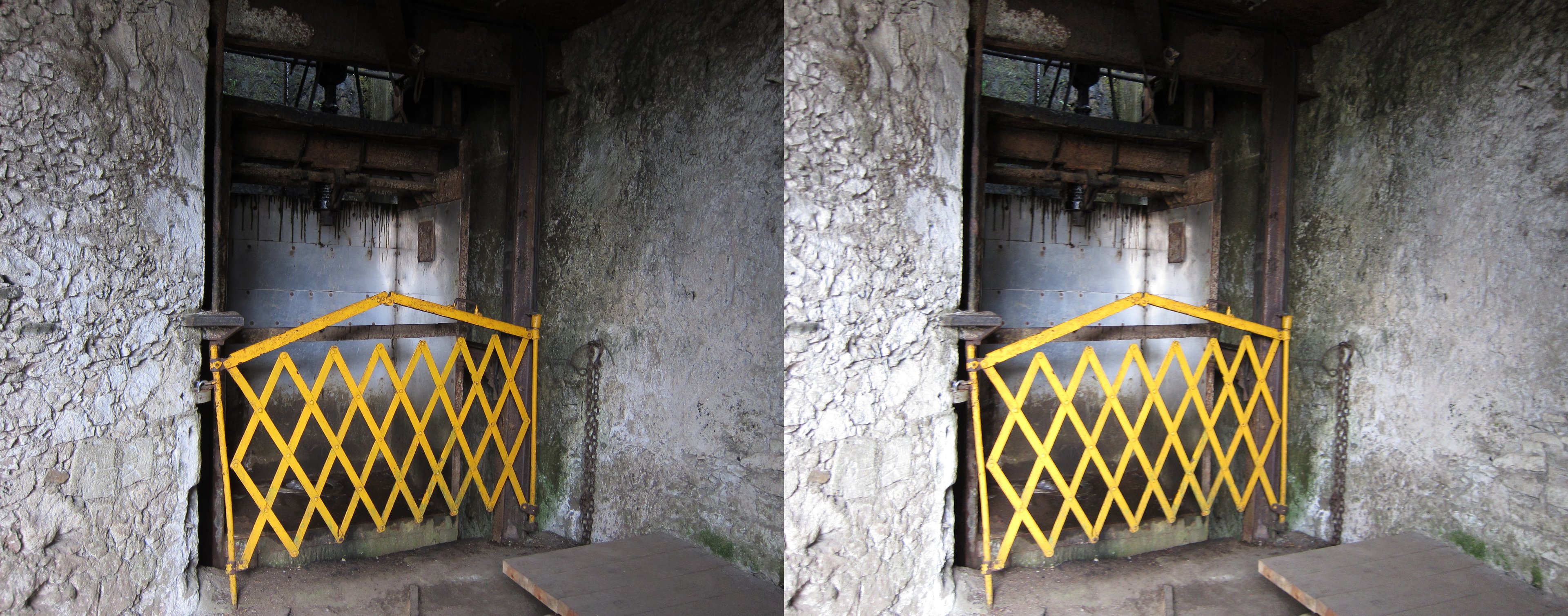 Museo de Sitio Mina la Dificultad, ancien ascenseur des mineurs