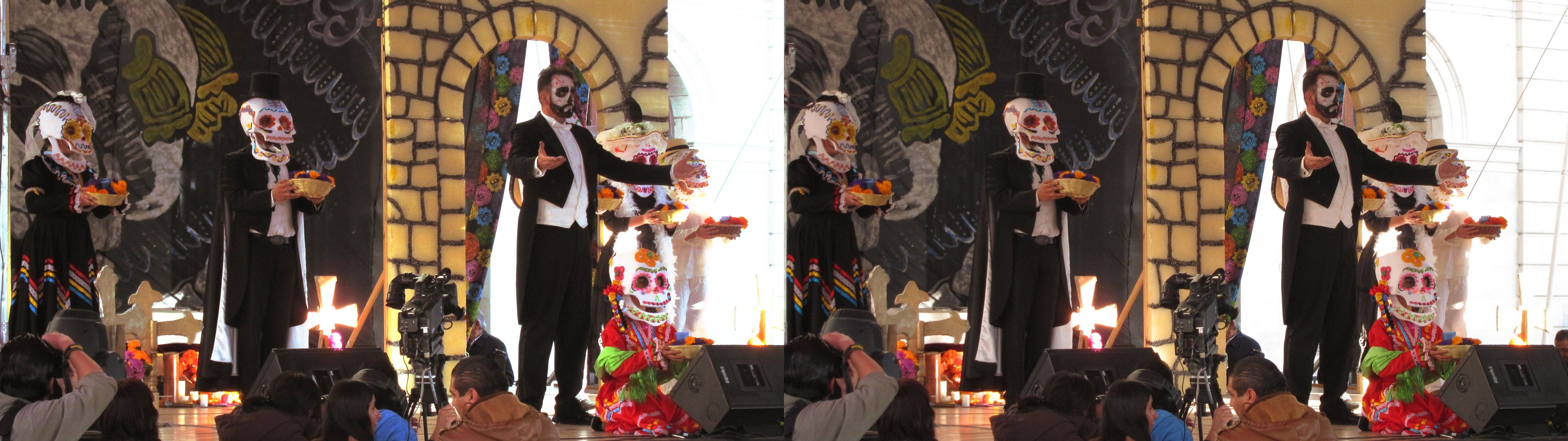 Plaza Juárez, spectacle pour la fête des morts