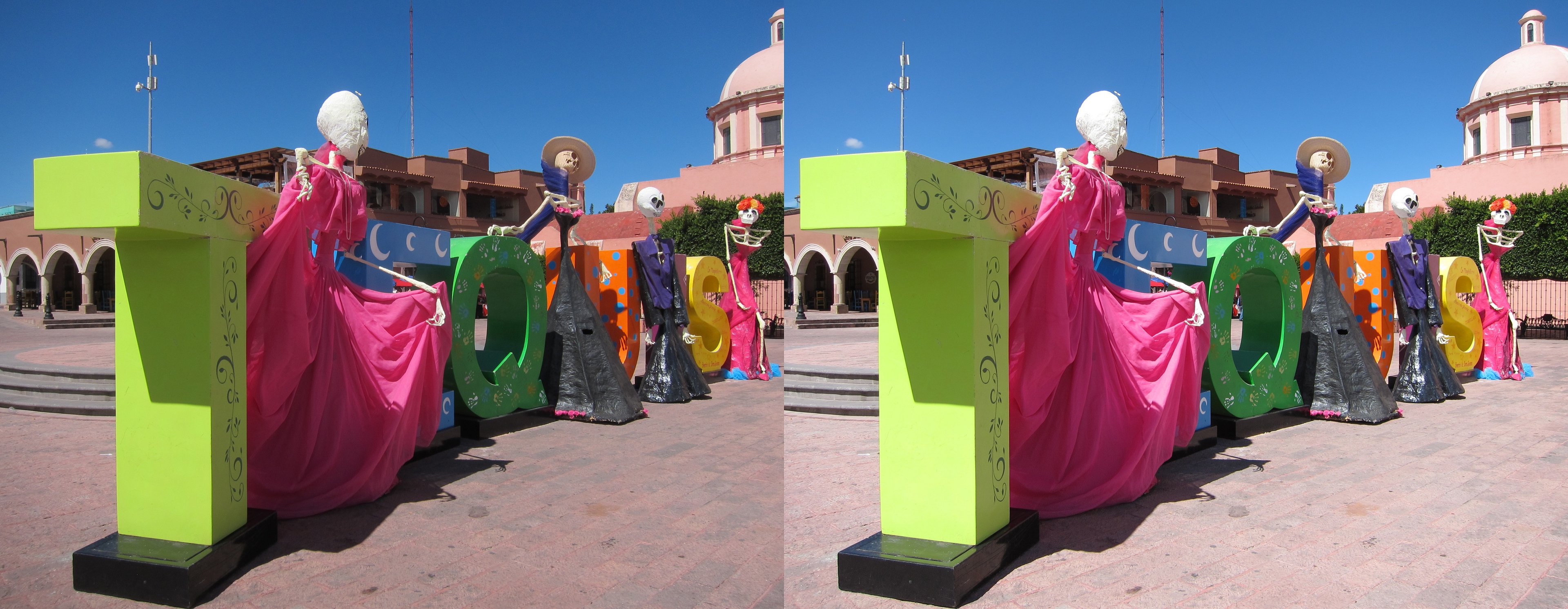 Les lettres monumentales de la ville