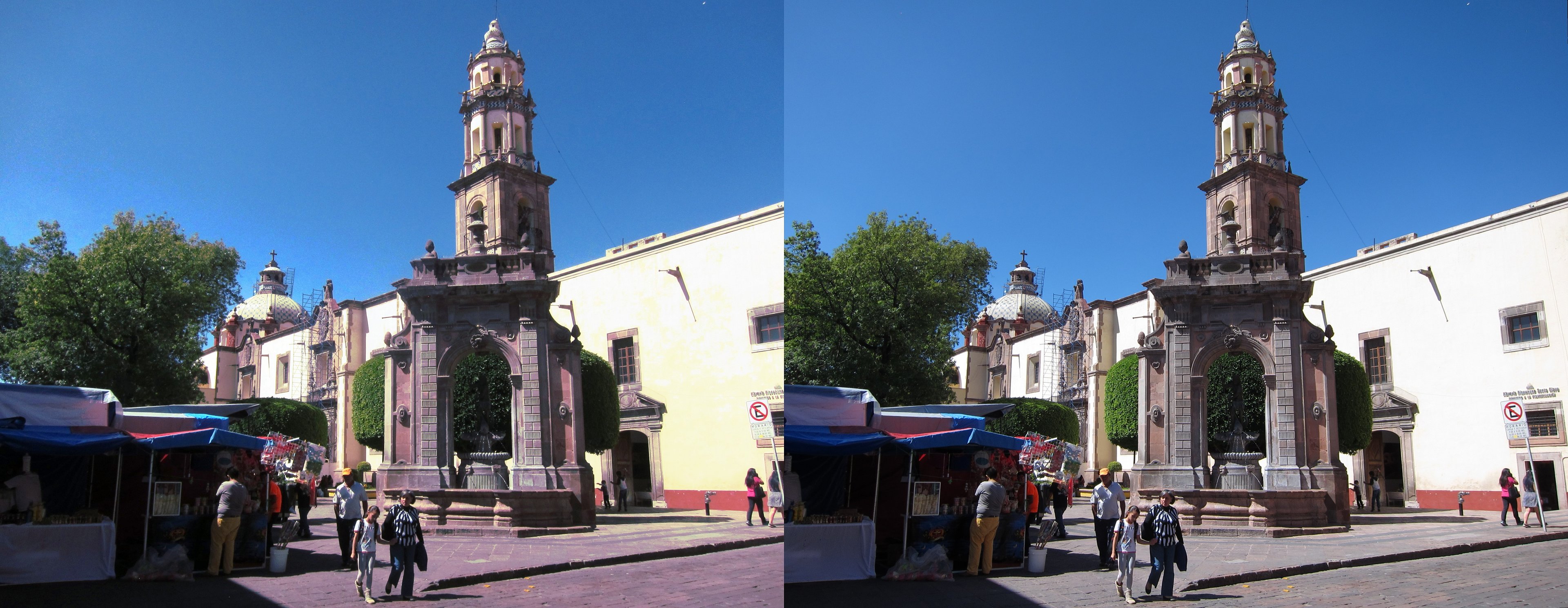 Rue Francisco Madero, église Santa Clara