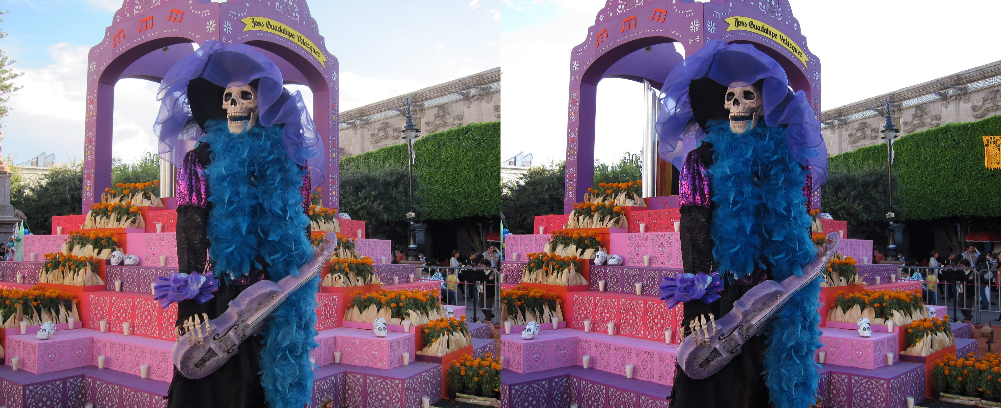 Grande Catrina bien habillée, Plaza de Armas