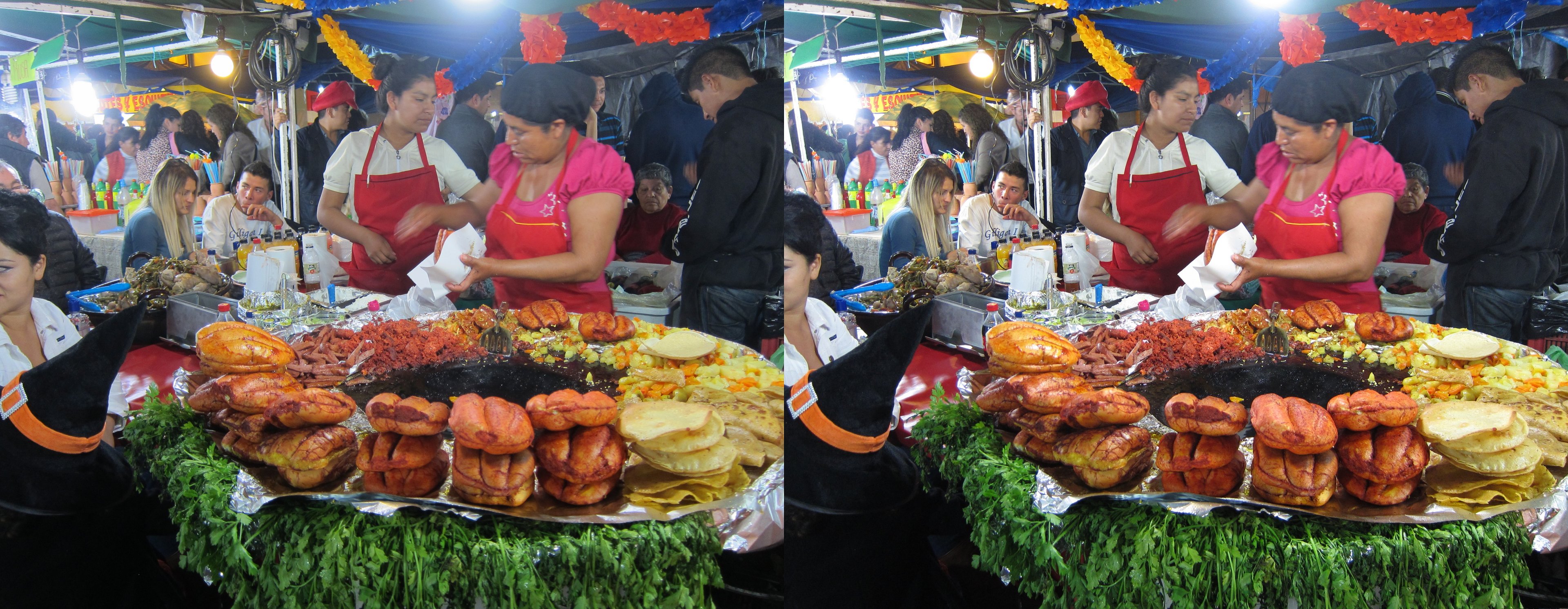 Stands de nourriture, Jardín Zenea
