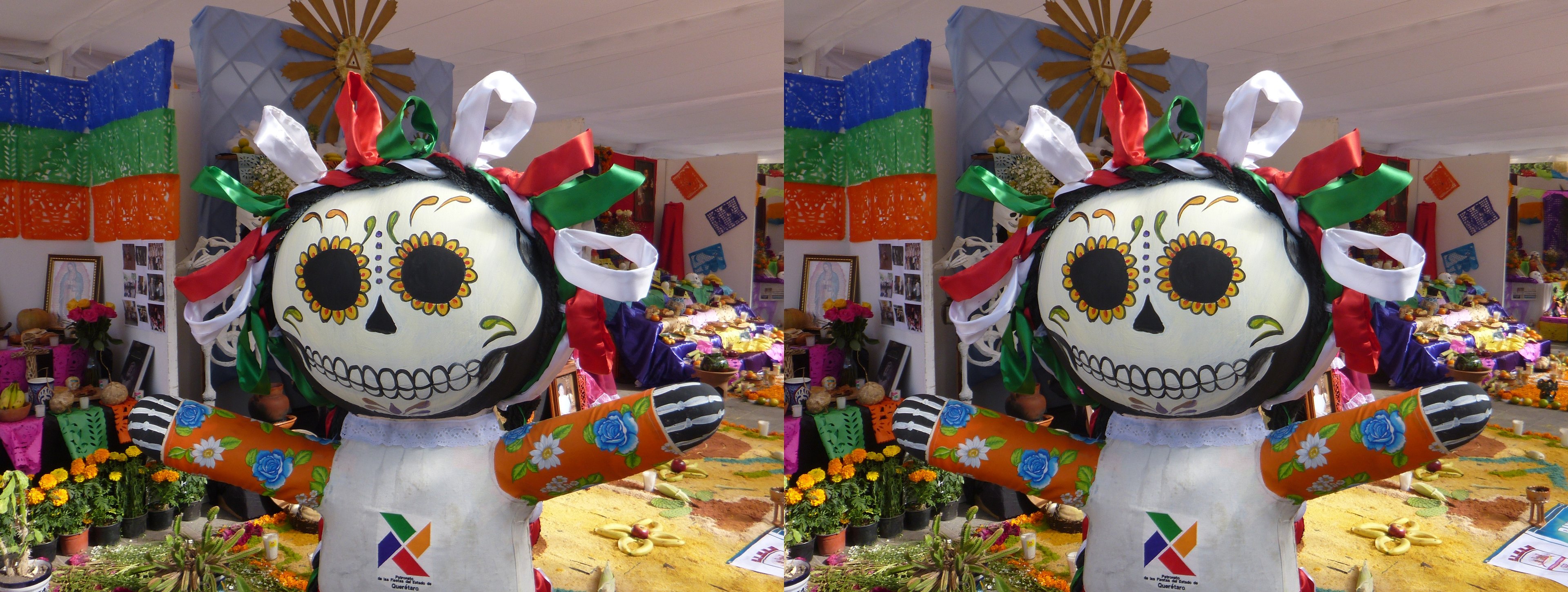 Décoration de la fête des morts, place de la Constitución