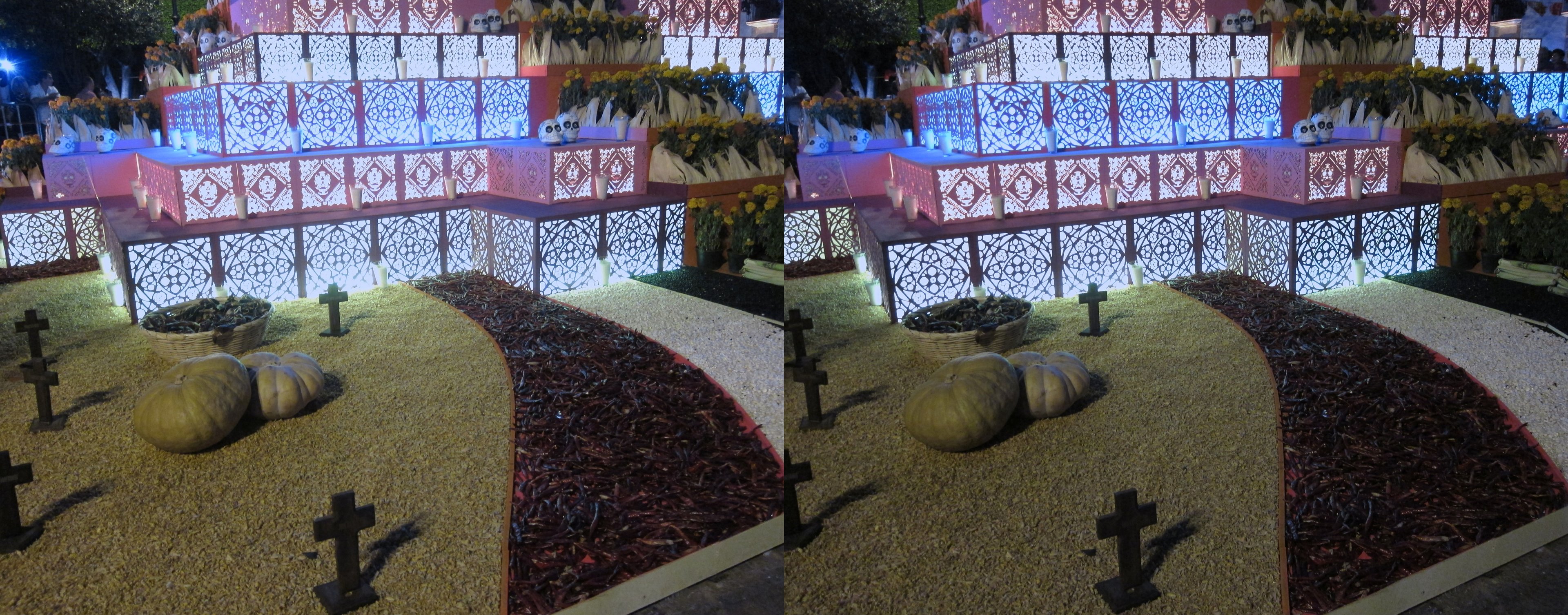 Décoration de la fête des morts, plaza de Armas