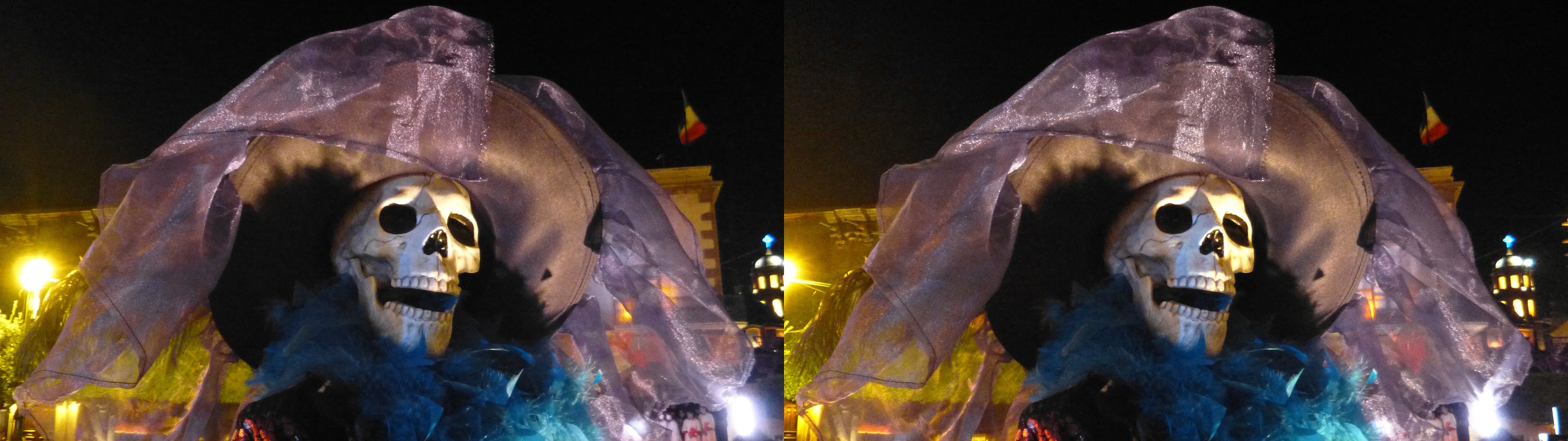Grande Catrina bien habillée, Plaza de Armas