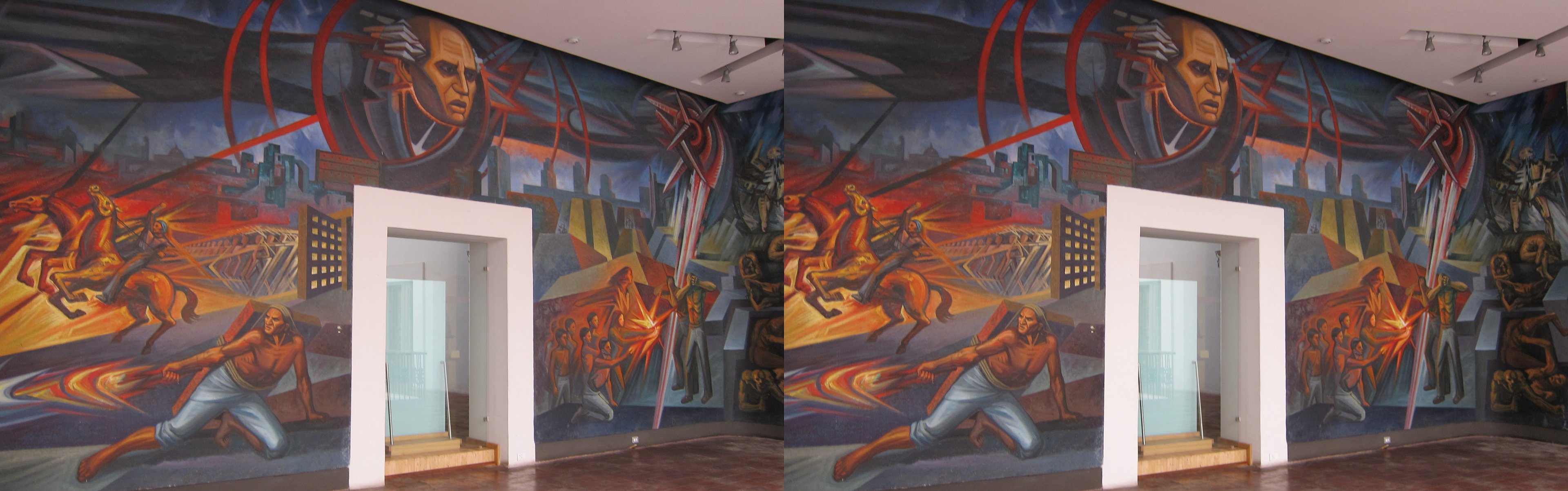 Museo de la Independencia, grande peinture murale