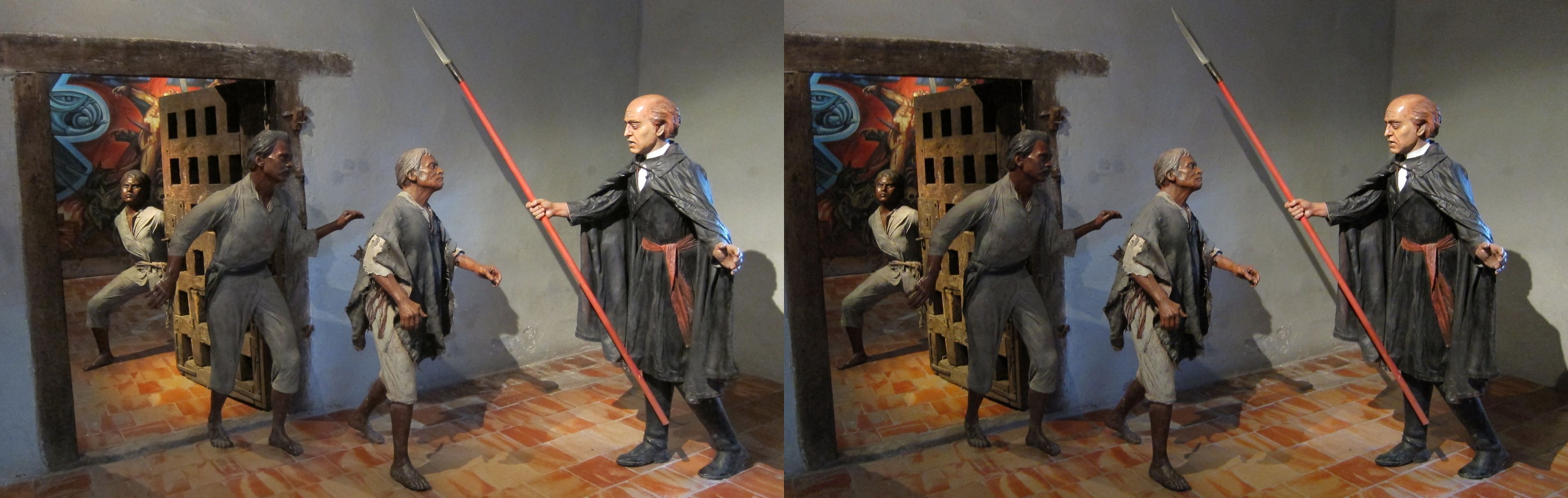 Museo de la Independencia, Miguel Hidalgo libérant des prisonniers
