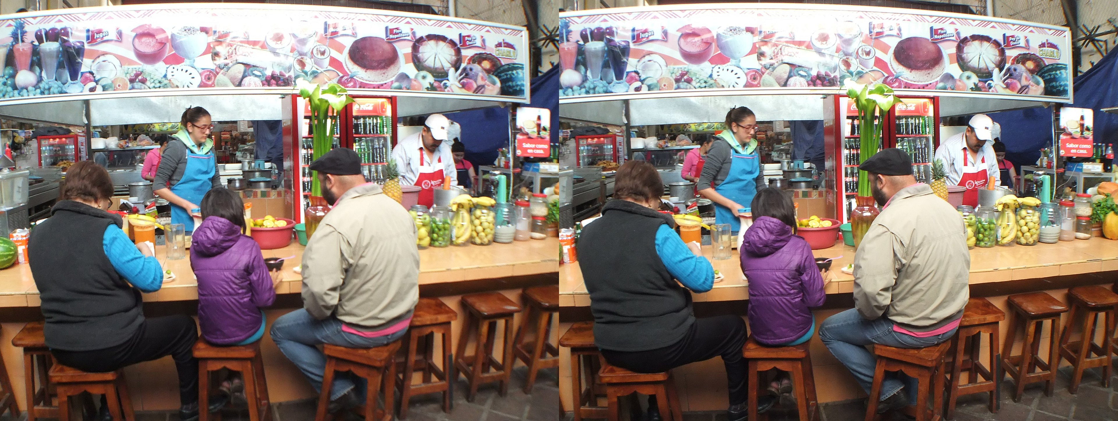 Petits restaurants du Mercado Hidalgo