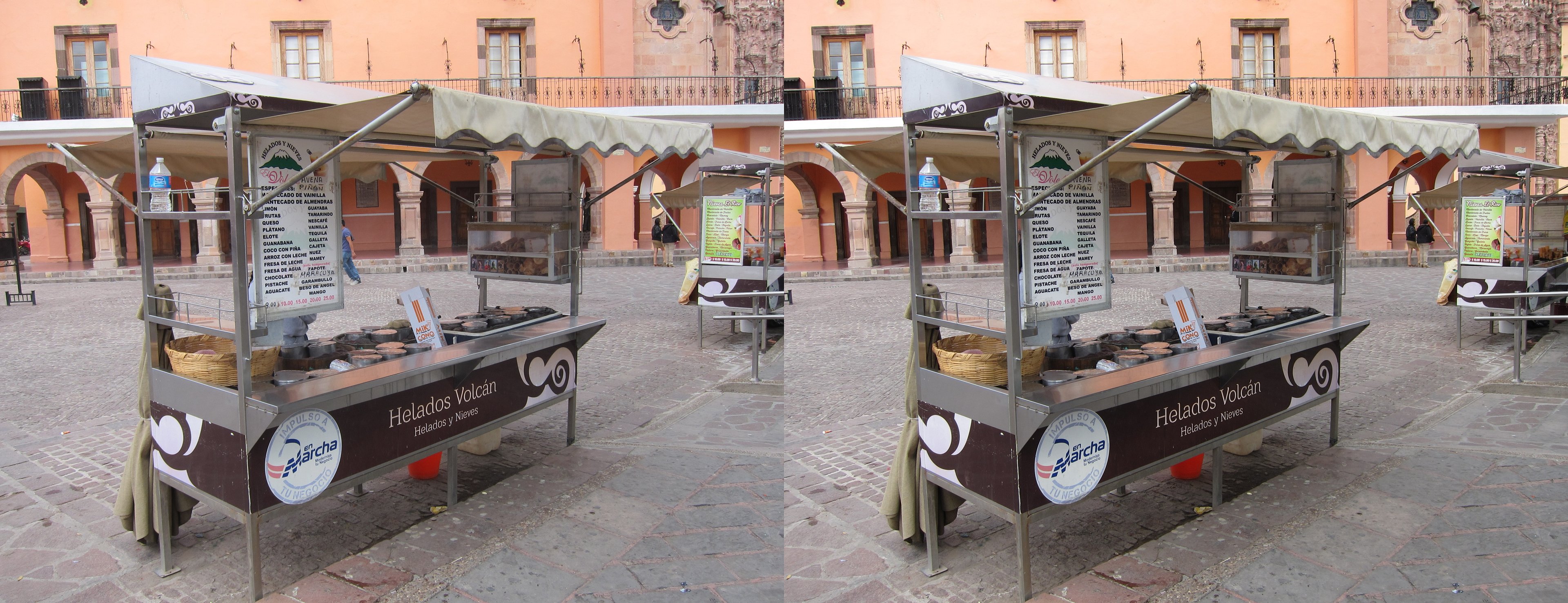 Les glaces, spécialité de Dolores Hidalgo, stand Helados Volcán