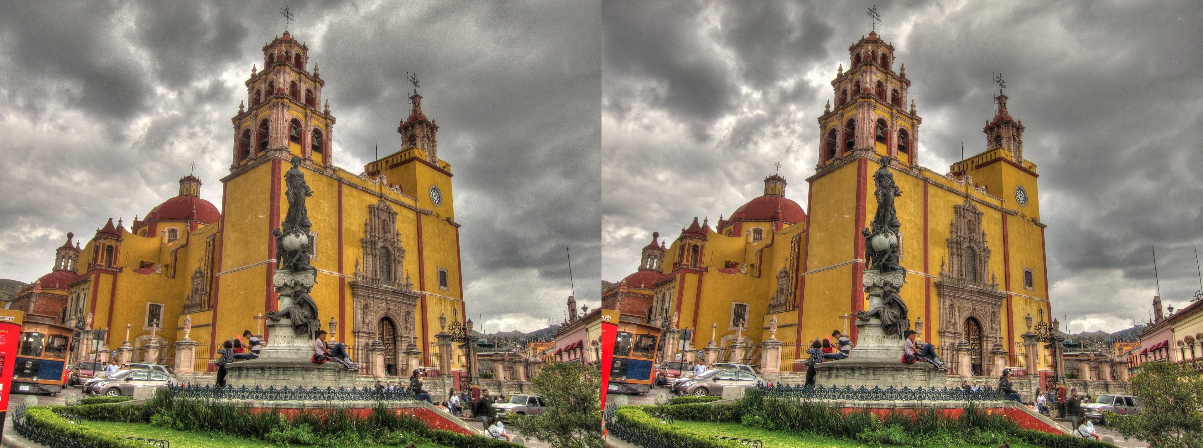 Plaza de la Paz et la basilique Nuestra Señora de Guanajuato