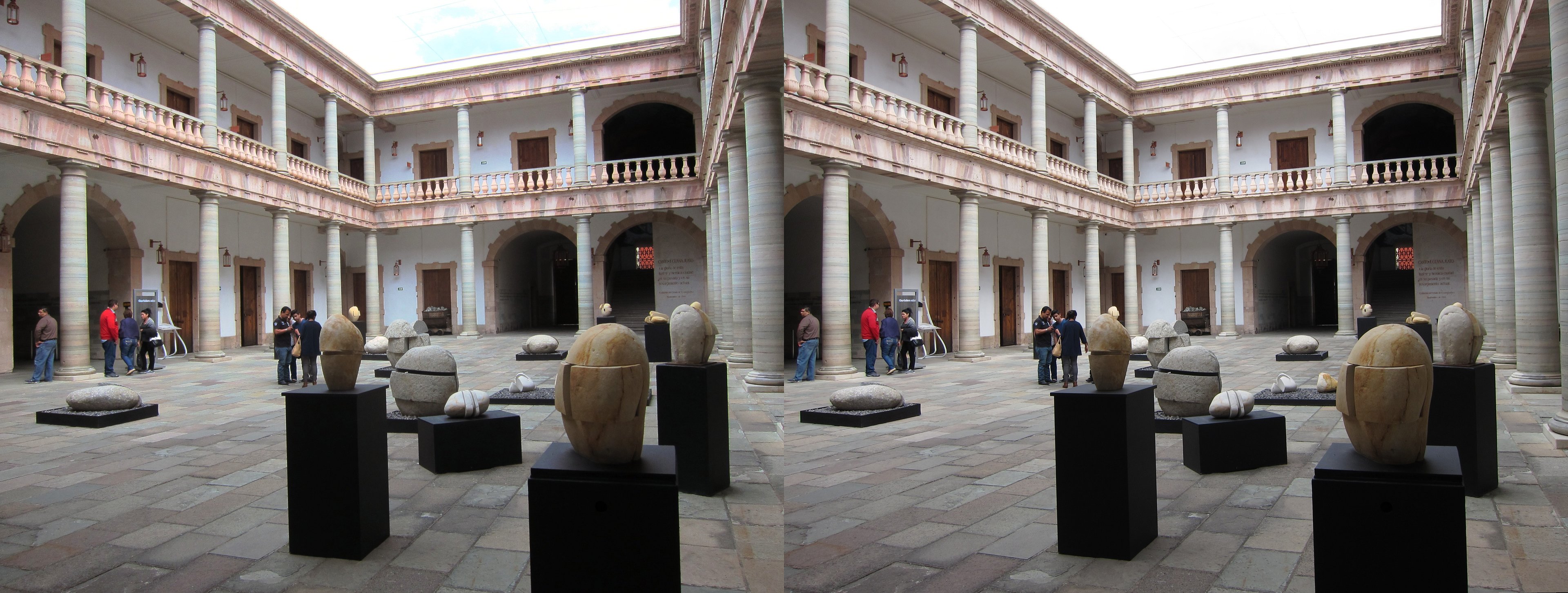 Cour intérieur du musée Regional de Guanajuato Alhóndiga de Granaditas