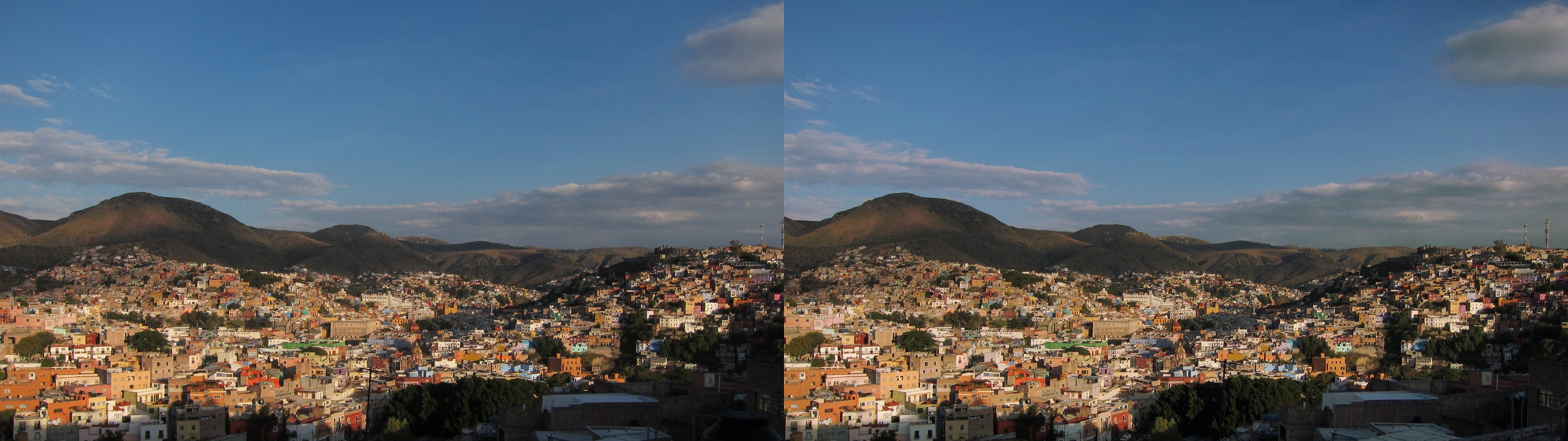 Vue sur la ville depuis le cimetière Santa Paula