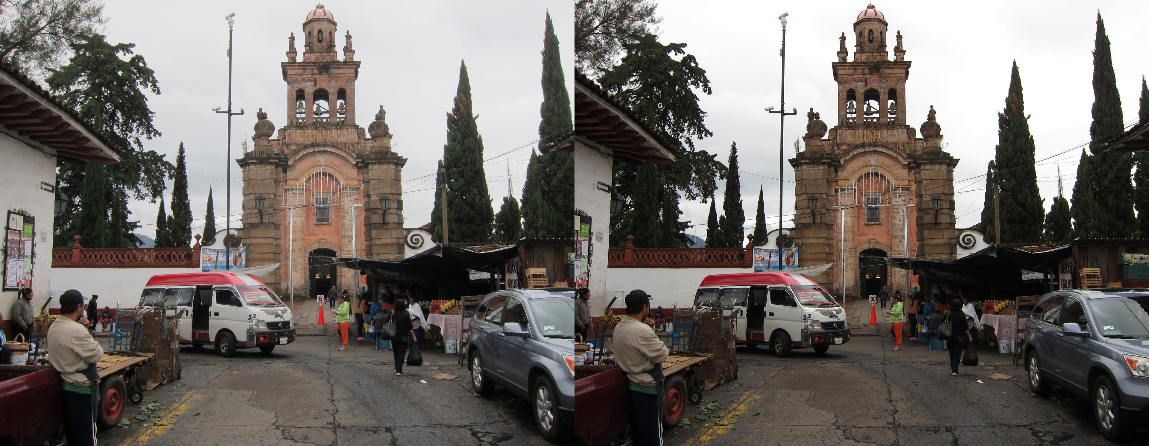 Le sanctuaire de Guadalupe près du marché
