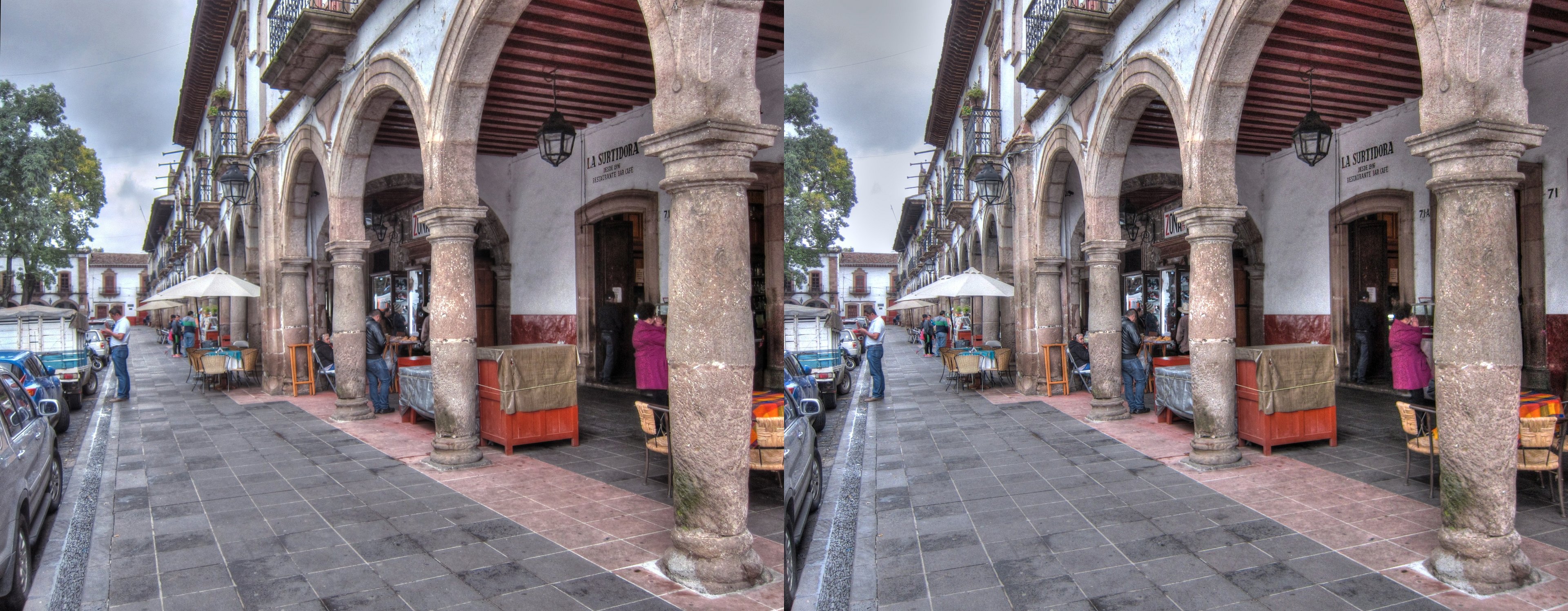 Les arcades de la plaza Vasco de Quiroga