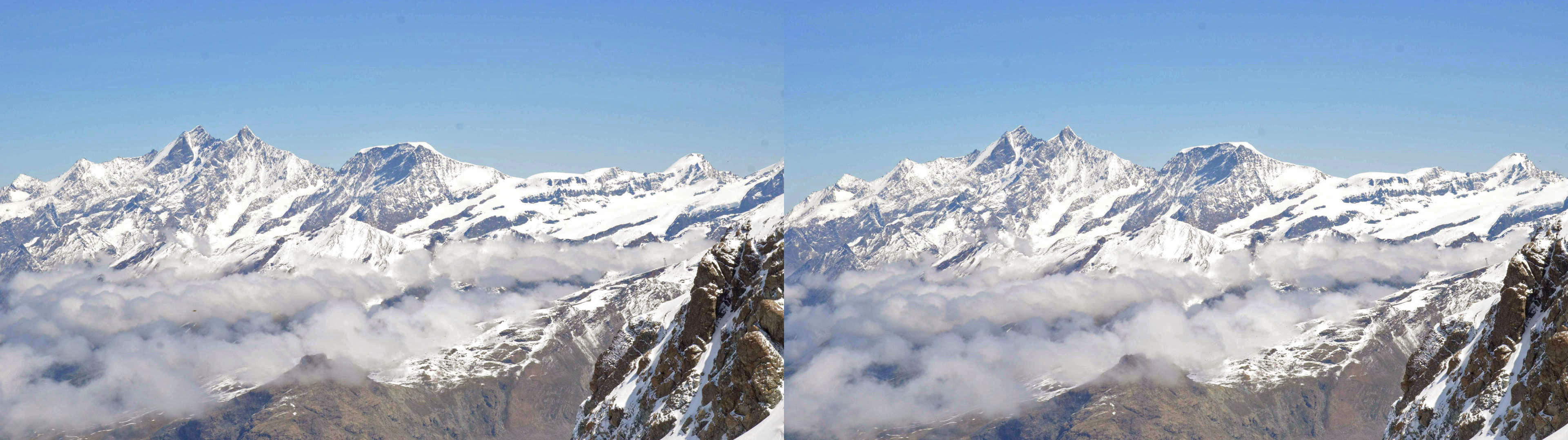 Sommets du Valais : Dom des Mischabel, Täschhorn, Alphubel